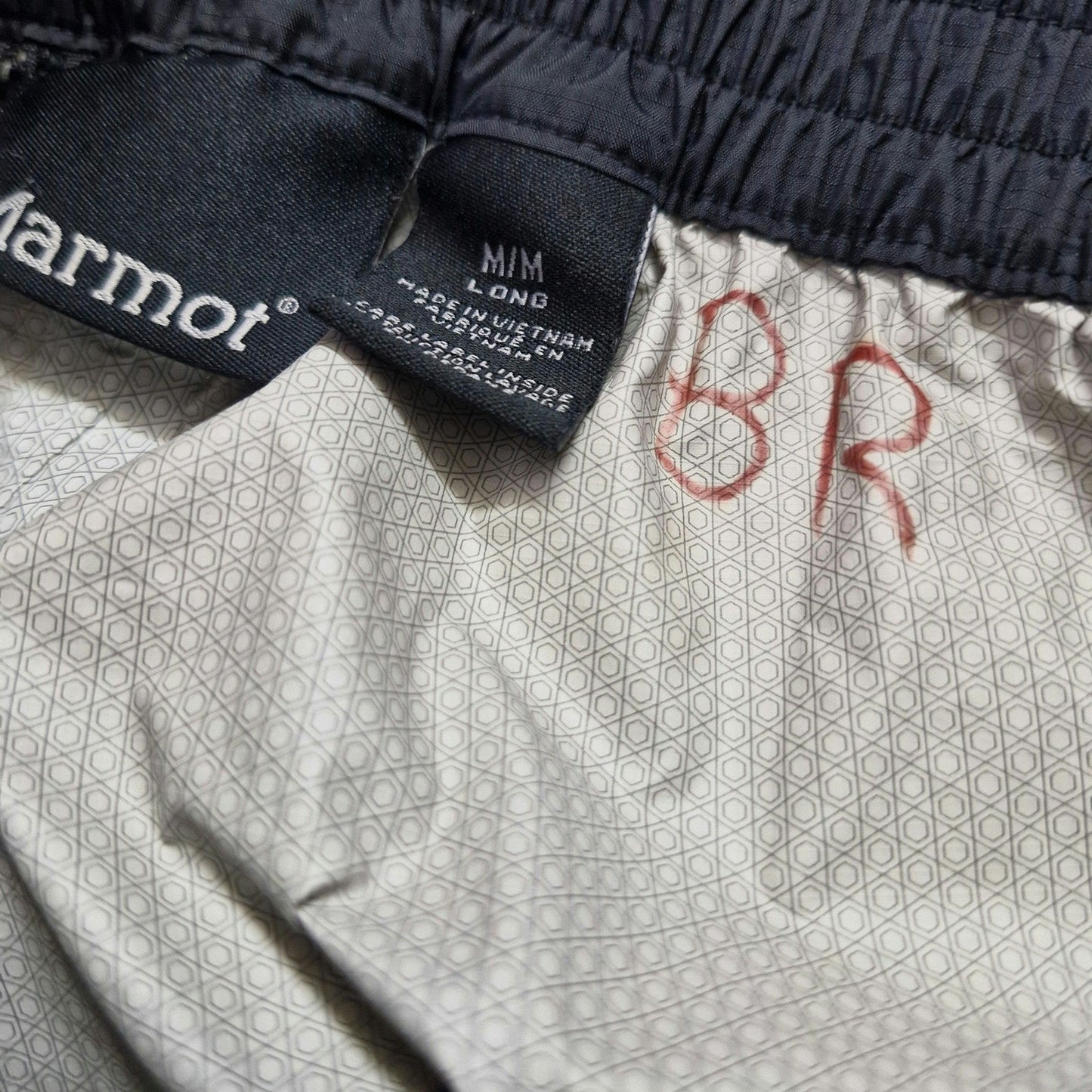 Marmot Black Nylon Pants Men’s Size M/M Lightweight Outdoor Hiking