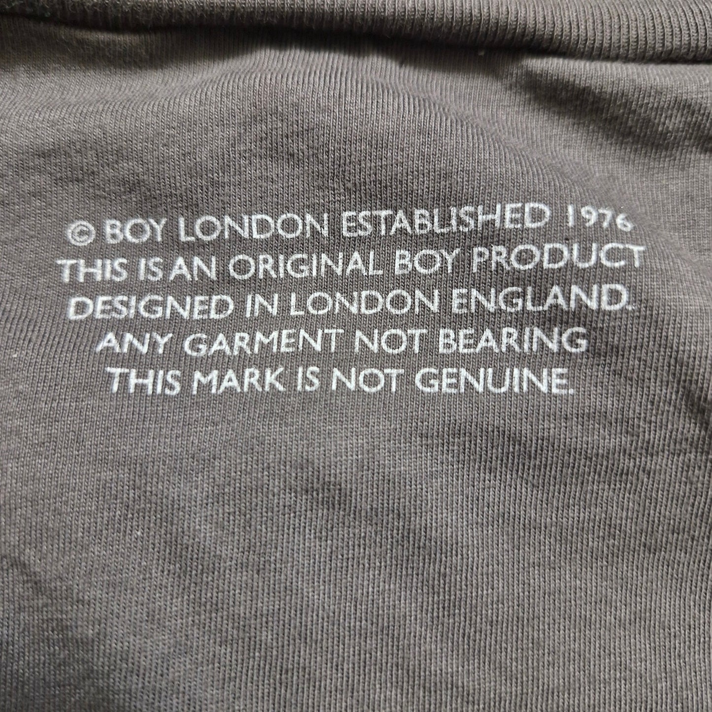 BOY LONDON Men’s Long Sleeve Shirt Size L Metallic Logo Graphic Streetwear