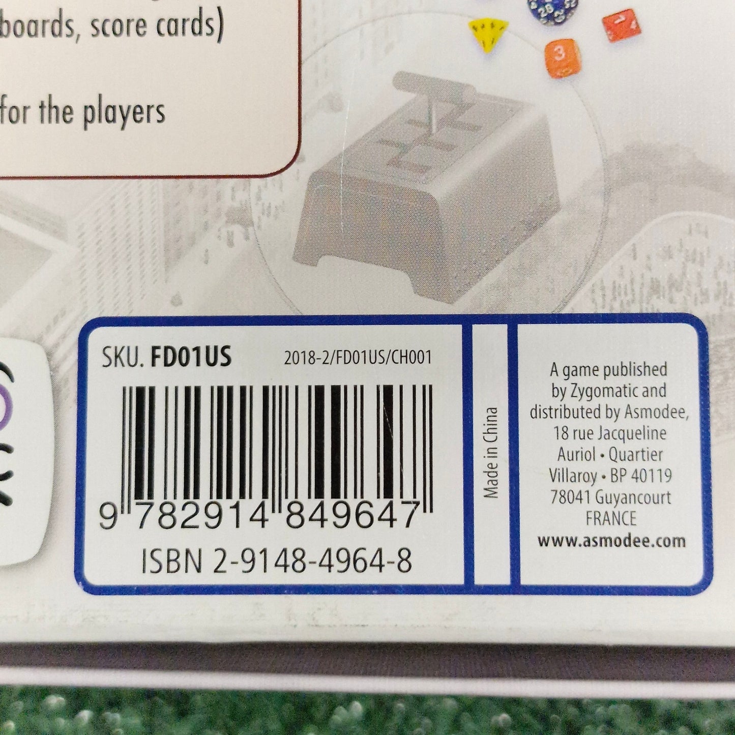 Asmodee 2008 Formula D Board Game Formula 1 Racing Strategy 100% Complete