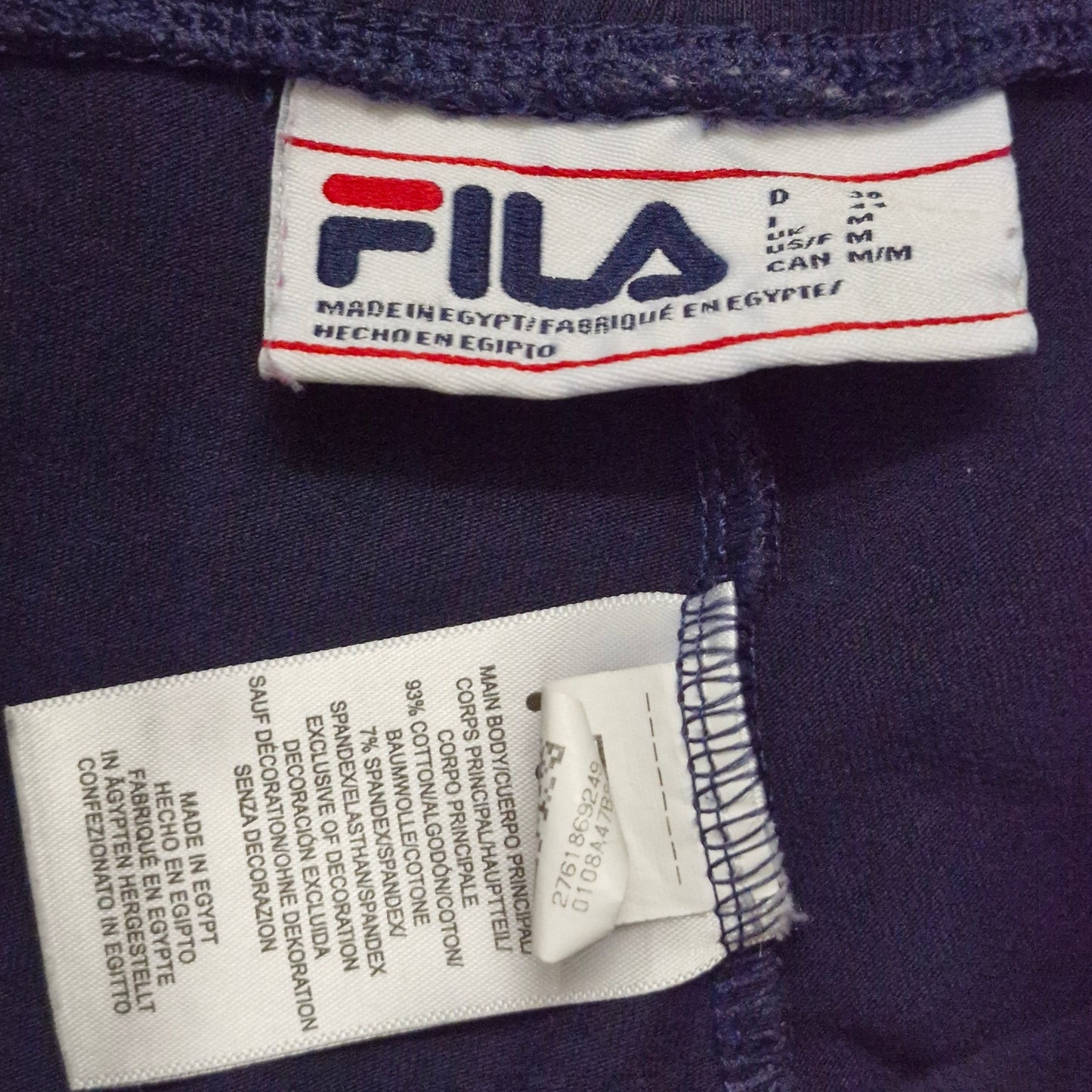 Fila Women's Cotton Leggings Medium Navy Blue