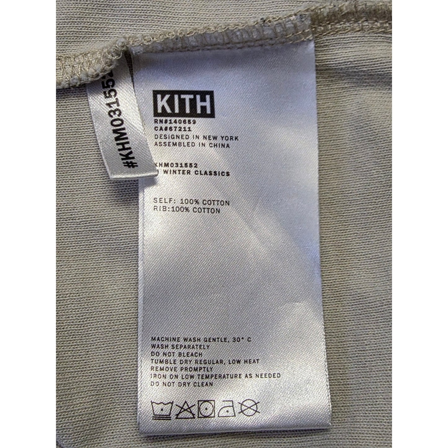 KITH Long Sleeve Pocket Logo T-Shirt Men’s M Cream