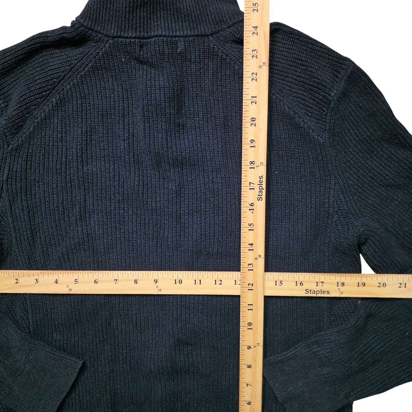 Banana Republic Half-Zip Sweater Men M Italian Merino Blend
