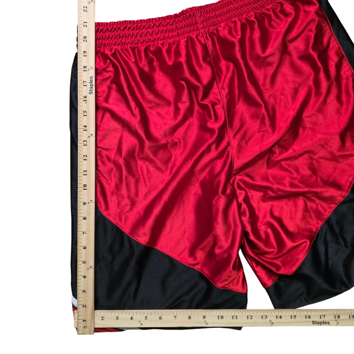 Nike Vintage Dazzle Basketball Shorts Men’s M Red Silky Shiny Satin