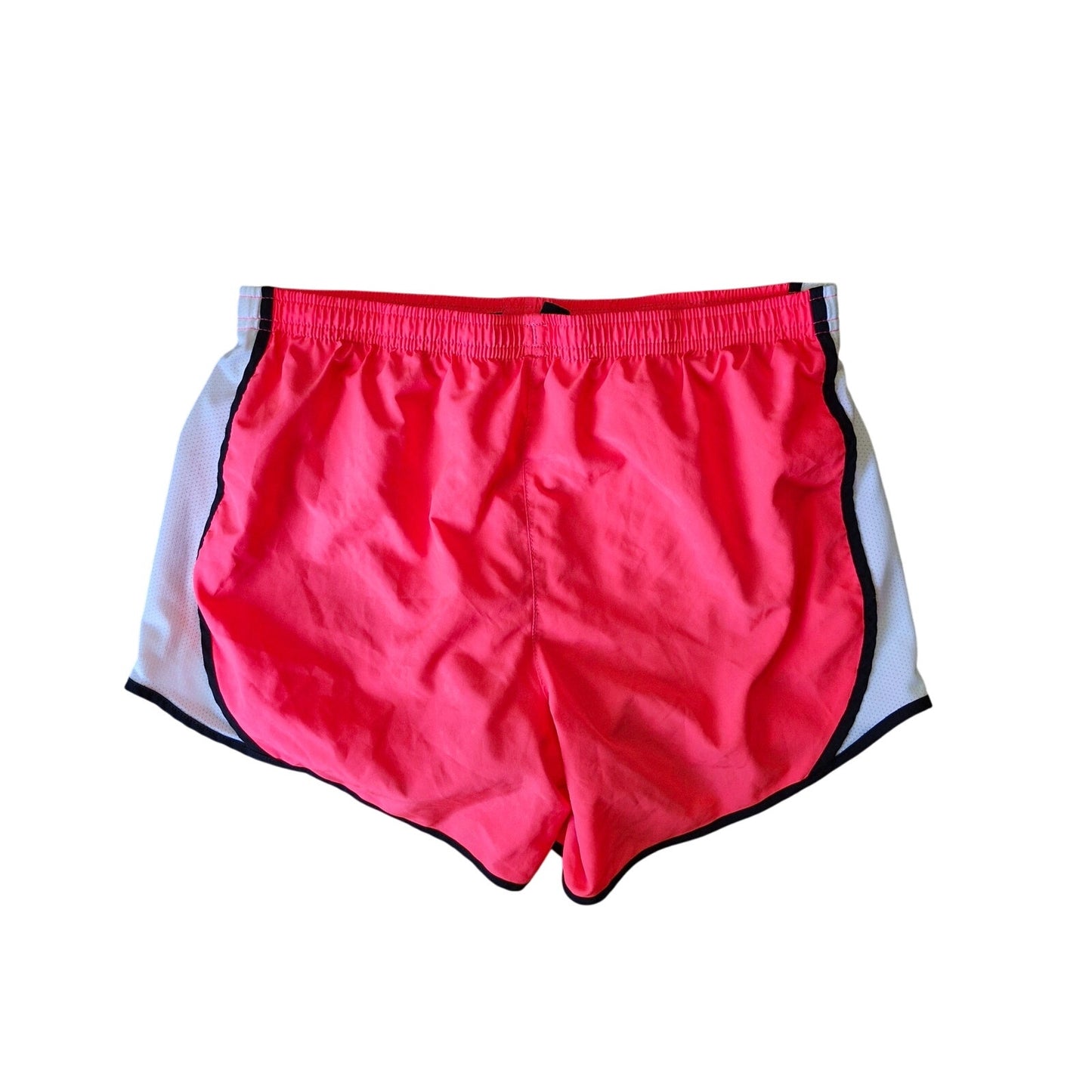 Nike Dri-FIT Running Shorts Girls XL (10–12) Black White Trim Neon Pink Lined