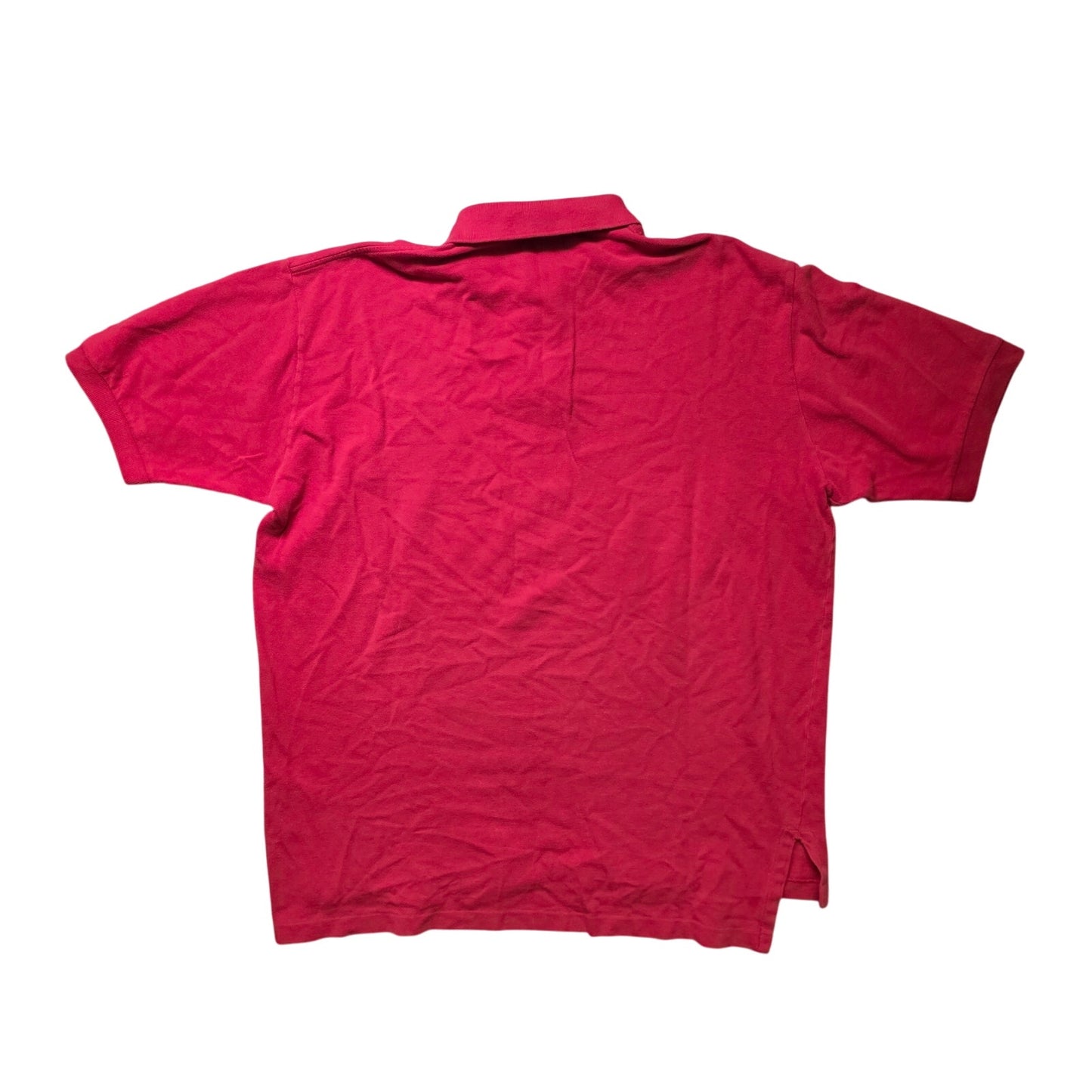 Polo Ralph Lauren Shirt Men’s L Red Cotton Collared Short Sleeve Logo