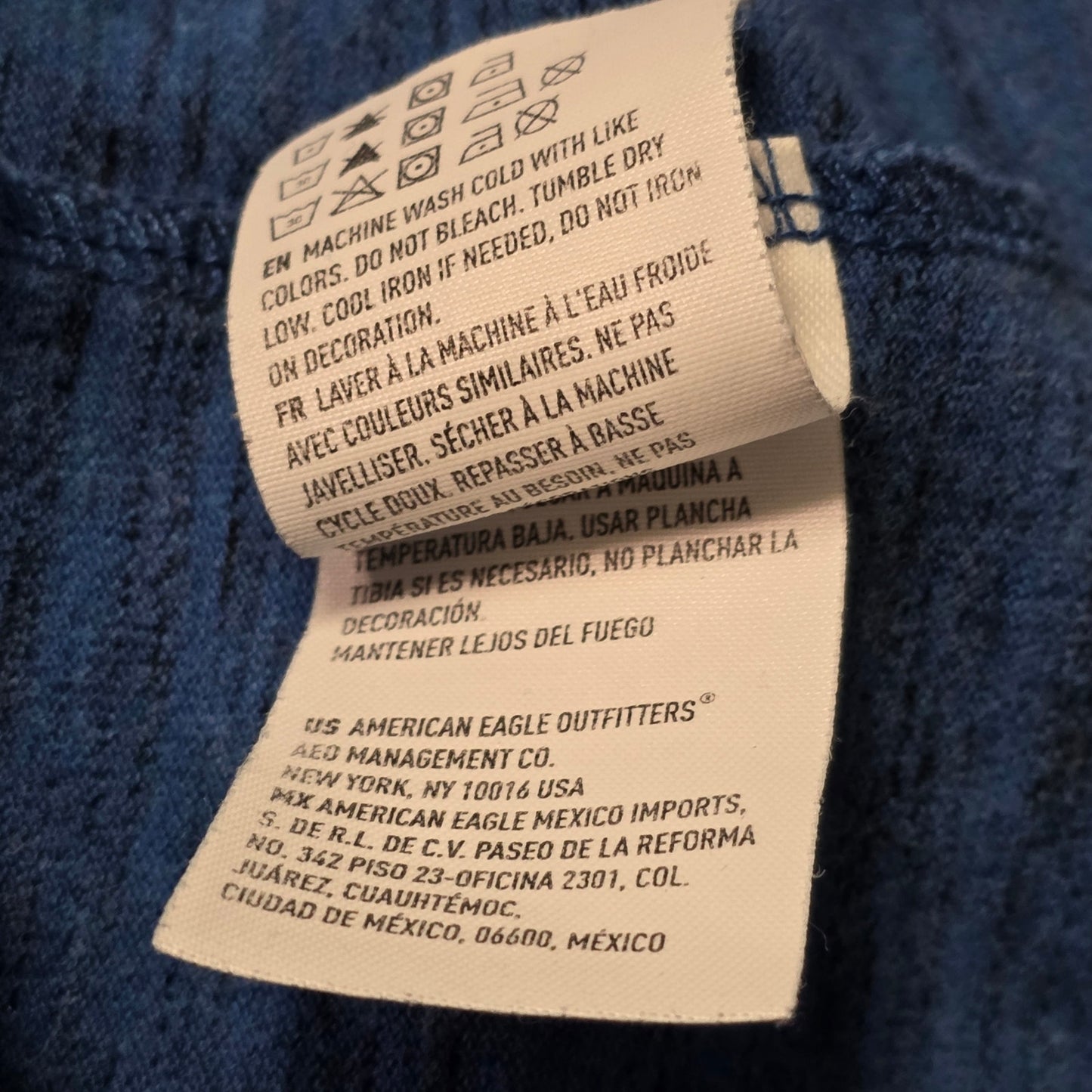 American Eagle Flex Polo Shirt Men’s XL Blue Collared Short Sleeve