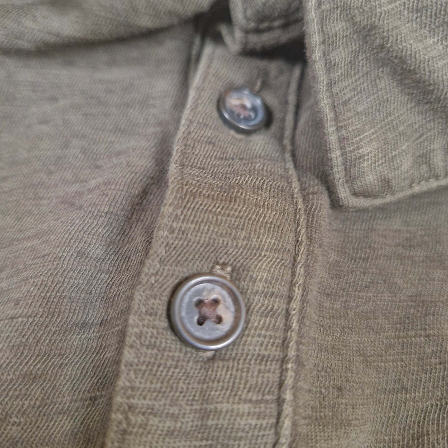 Banana Republic Mens Large Collared Vintage Polo Shirt Green NWT