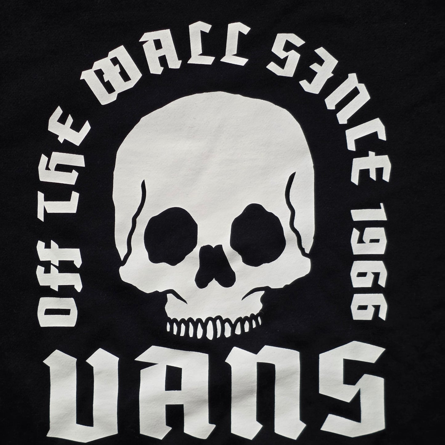 Vans Skull Logo Hoodie Men’s XL Black Pullover