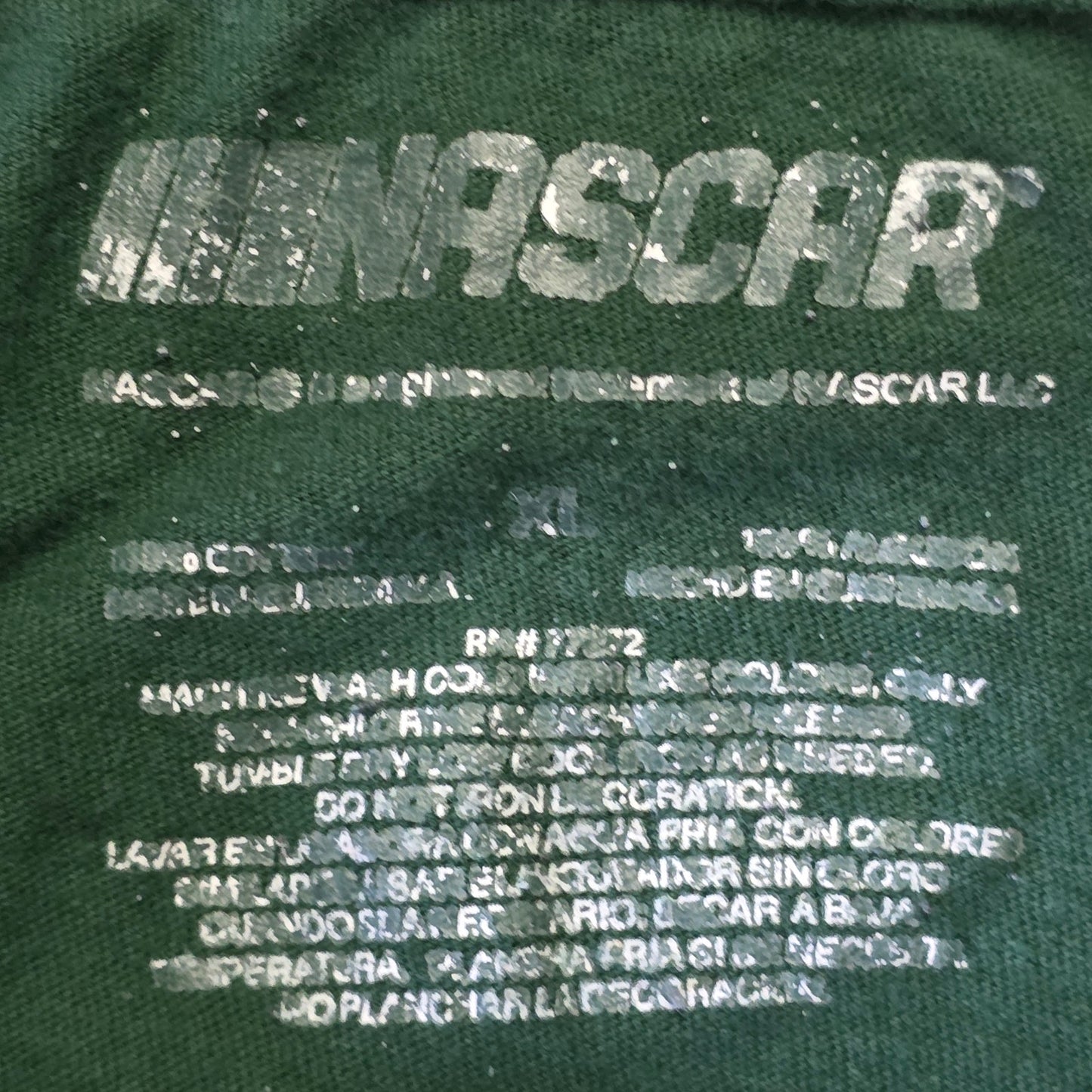 Bass Pro Shops NASCAR T-Shirt Women’s XL Green Cotton Graphic Fishing Racing Tee