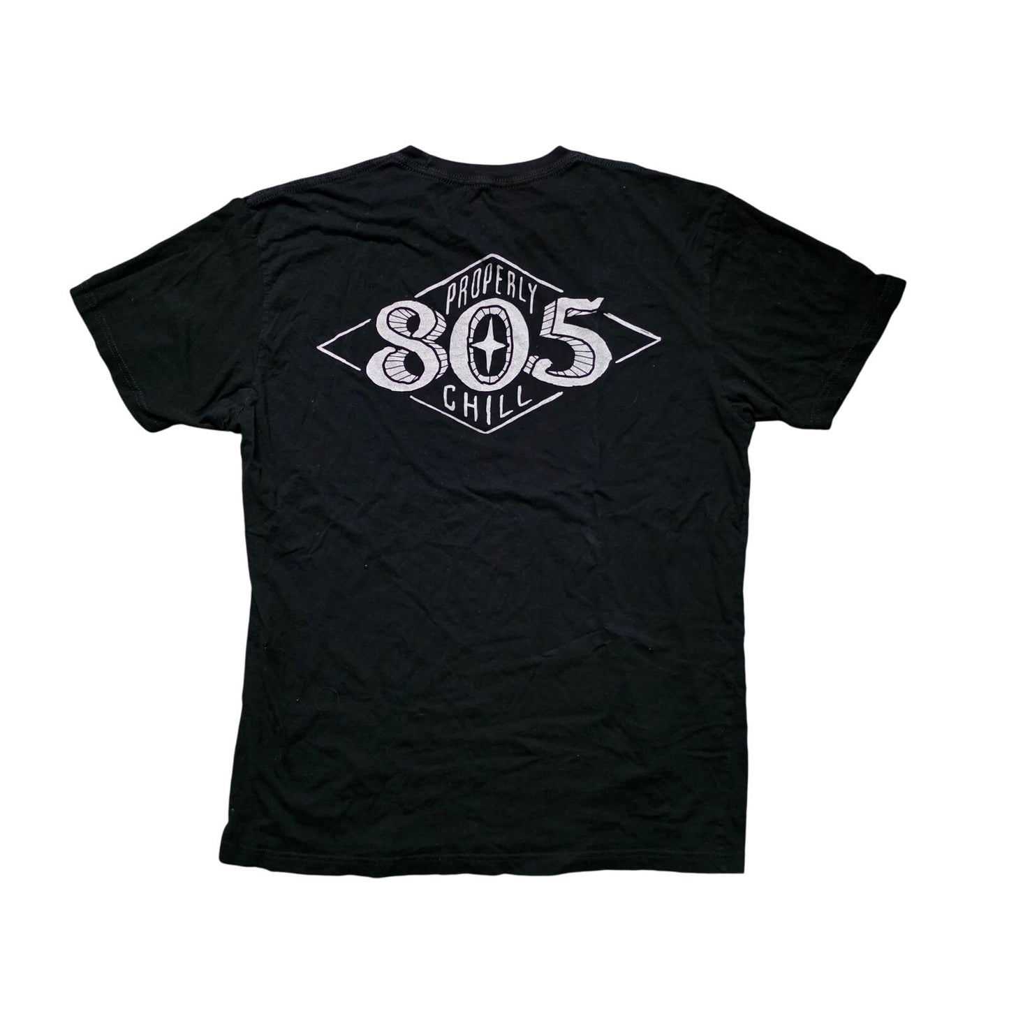 805 Firestone Walker T-Shirt Mens L Black Graphic