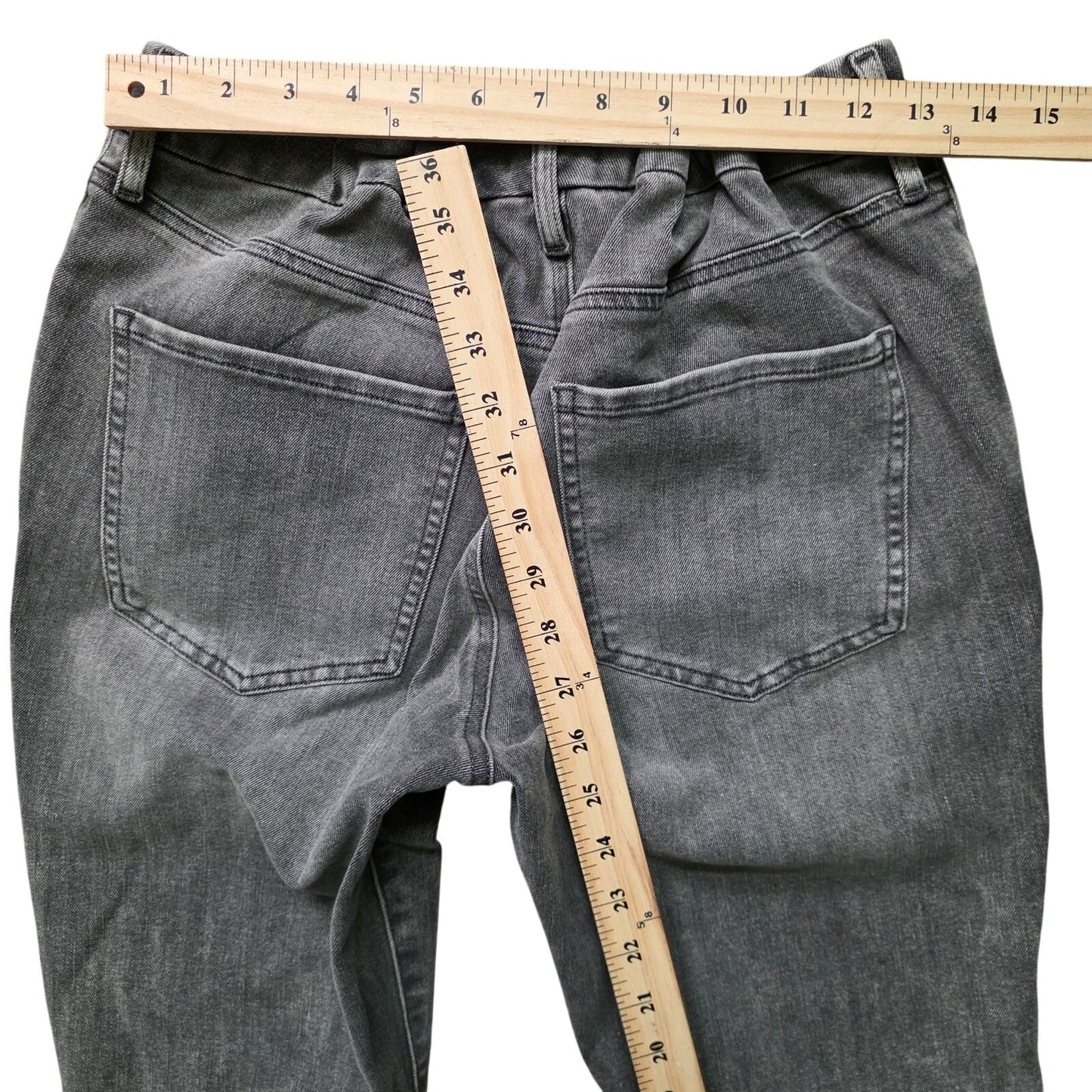 Express Mid Rise Skinny Jeans Women’s L Gray Ultra Hyper Stretch NWT