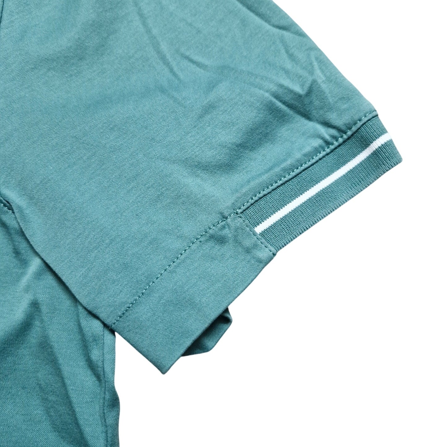 Hugo Boss Stitch Polo Shirt Men’s Large Teal Short Sleeve