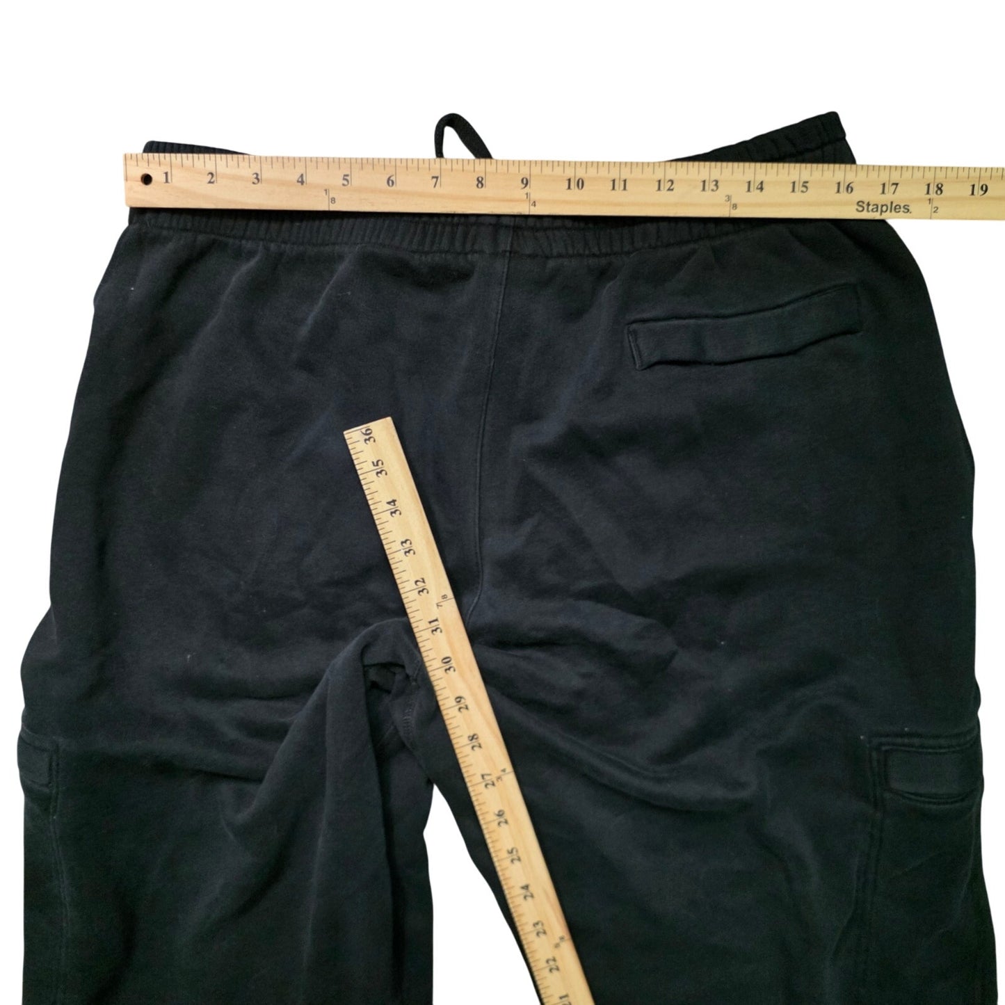 Nike Fleece Cargo Pants Men’s XL Black 586385-010 Sweatpants Cargo