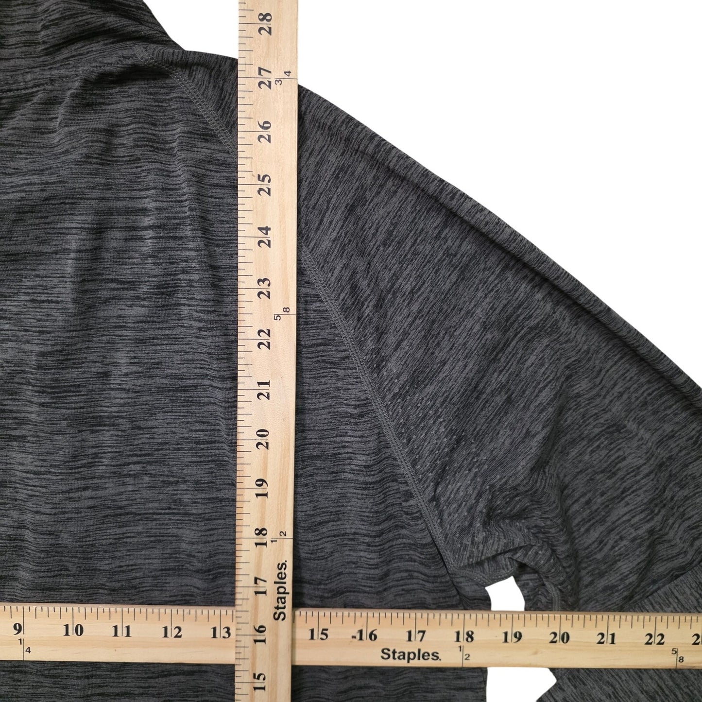 Zella Seamless Quarter Zip Pullover Men’s M Grey Obsidian Melange