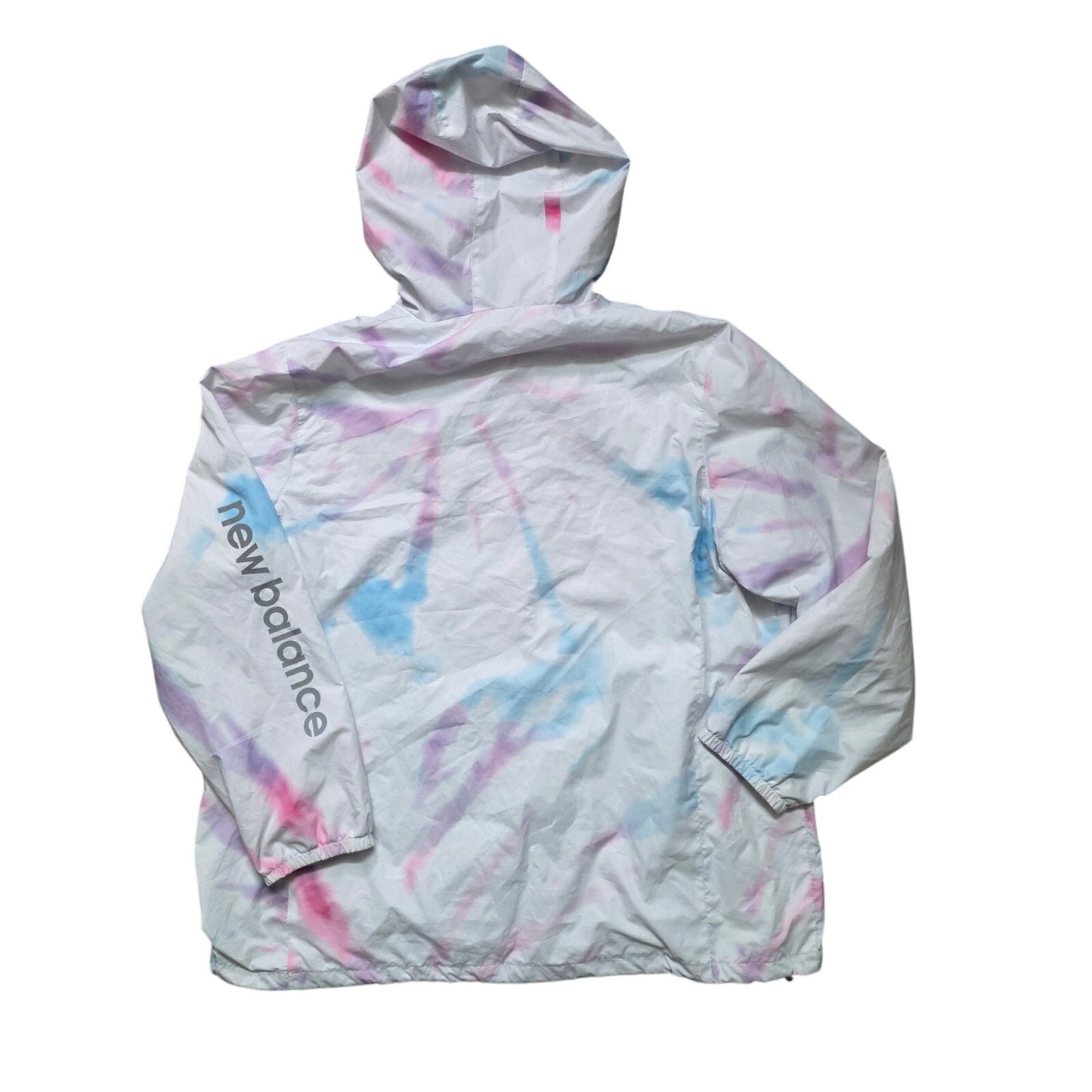 New Balance Jacket Women 3X White Pastel Mesh Lined Full Zip