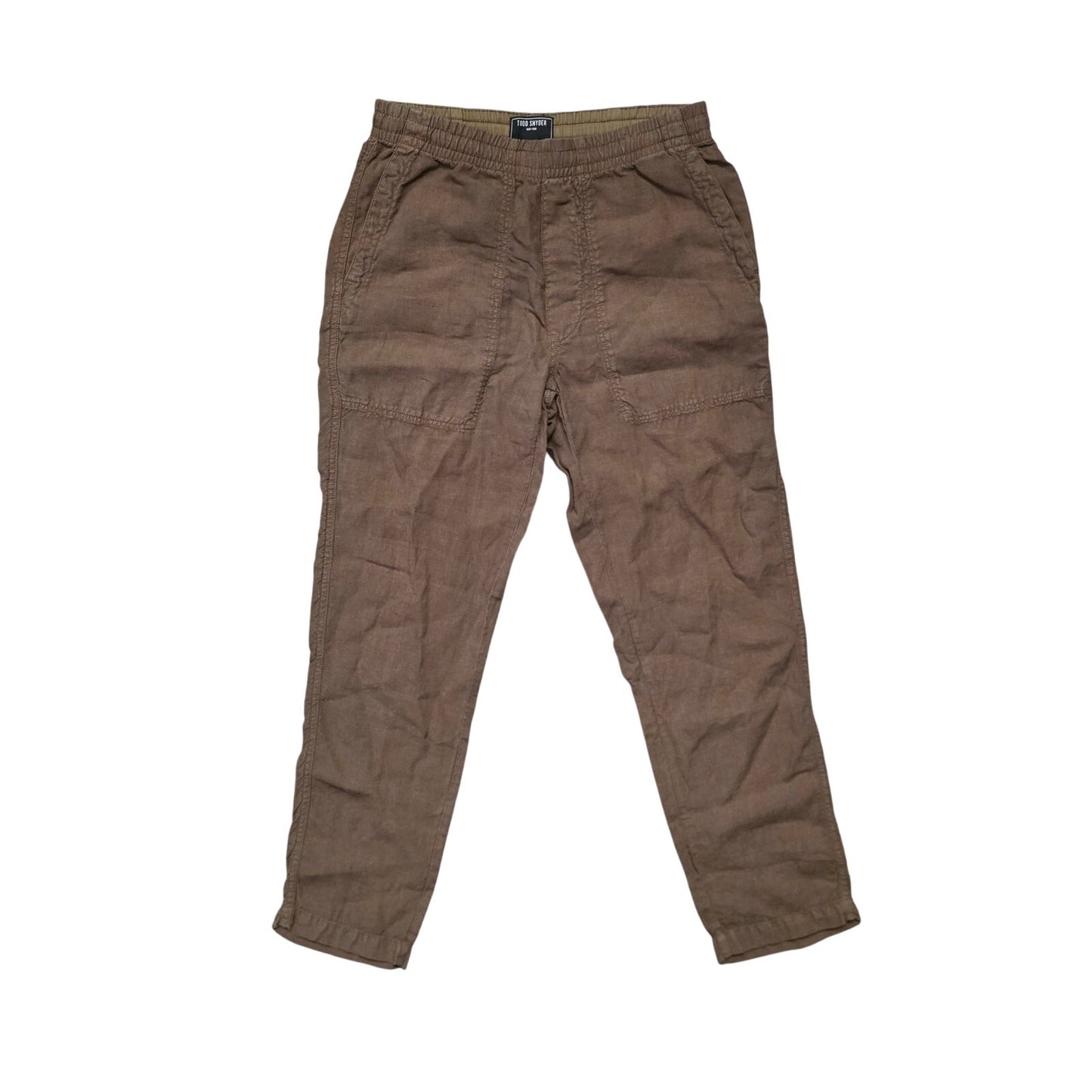 Todd Snyder Italian Linen Pants Men XS Brown Lightweight Casual