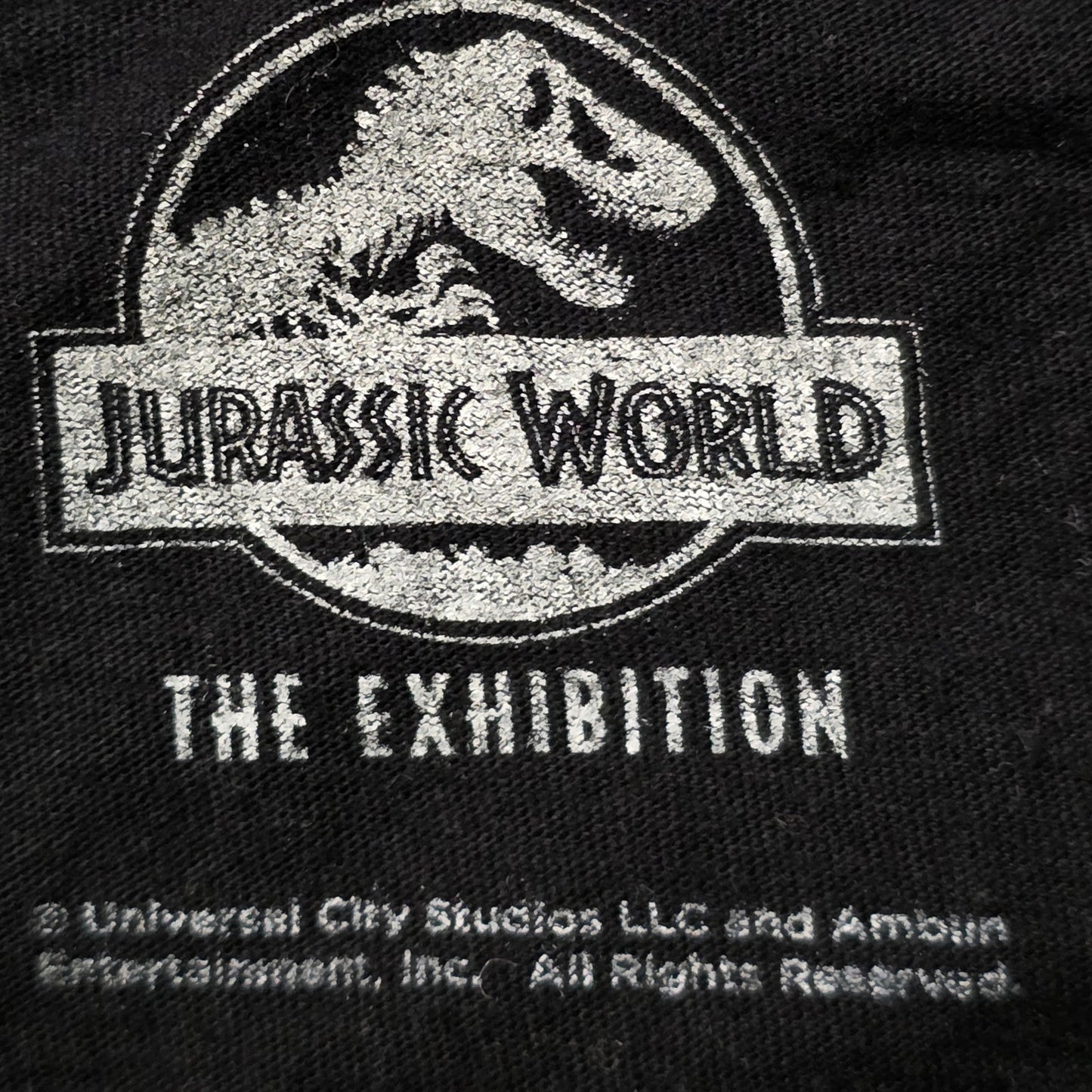 Jurassic Park Logo T-Shirt Men’s L Black Graphic Tee