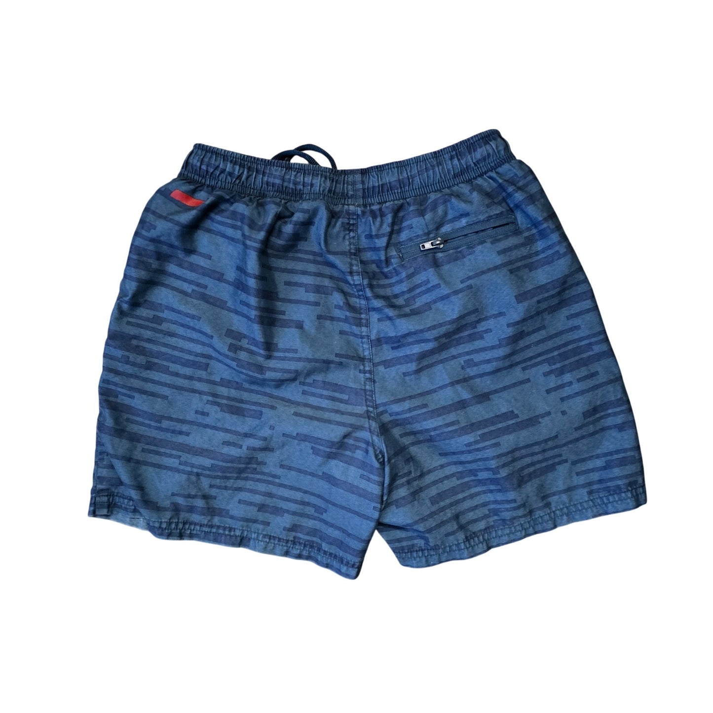 Ferrari Men’s Swim Trunks Blue Camo Patterned Board Shorts Size L