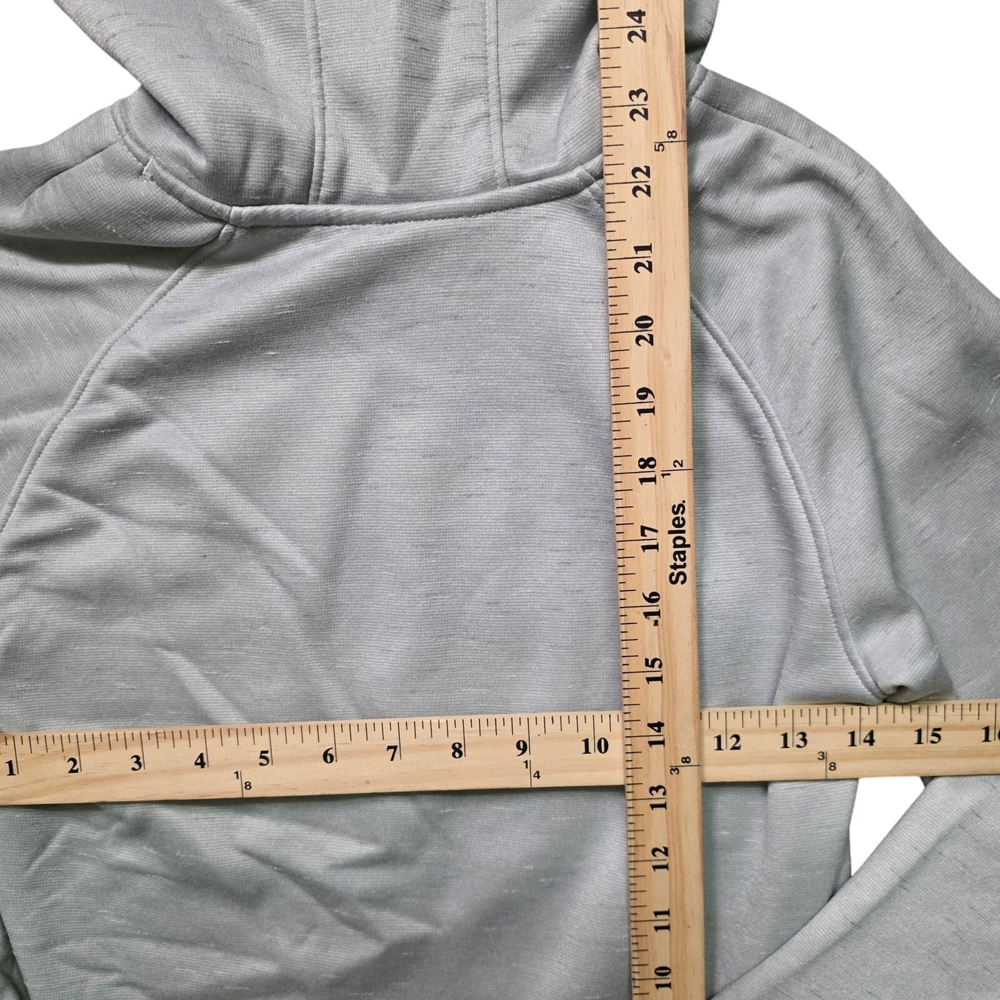 Under Armour Cold Gear Hoodie Youth Girls Large Gray Pink Fleece Pullover