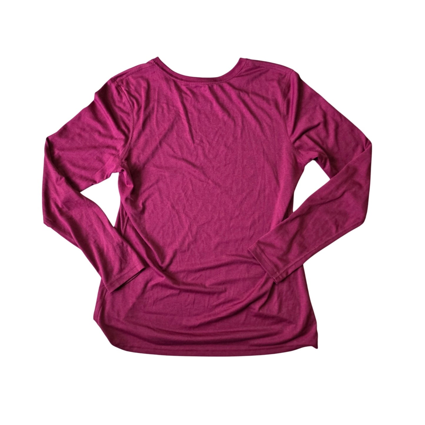 Nike Legend Long Sleeve T-Shirt Women’s L Maroon Dri-Fit Athletic Top
