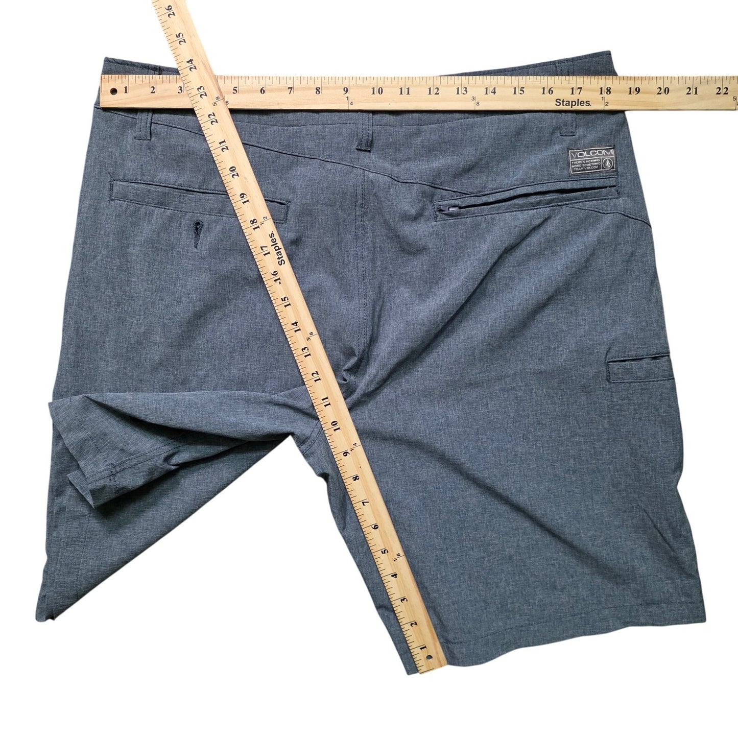 Volcom Kerosene Hybrid Shorts Men’s 36 Gray Stretch Active