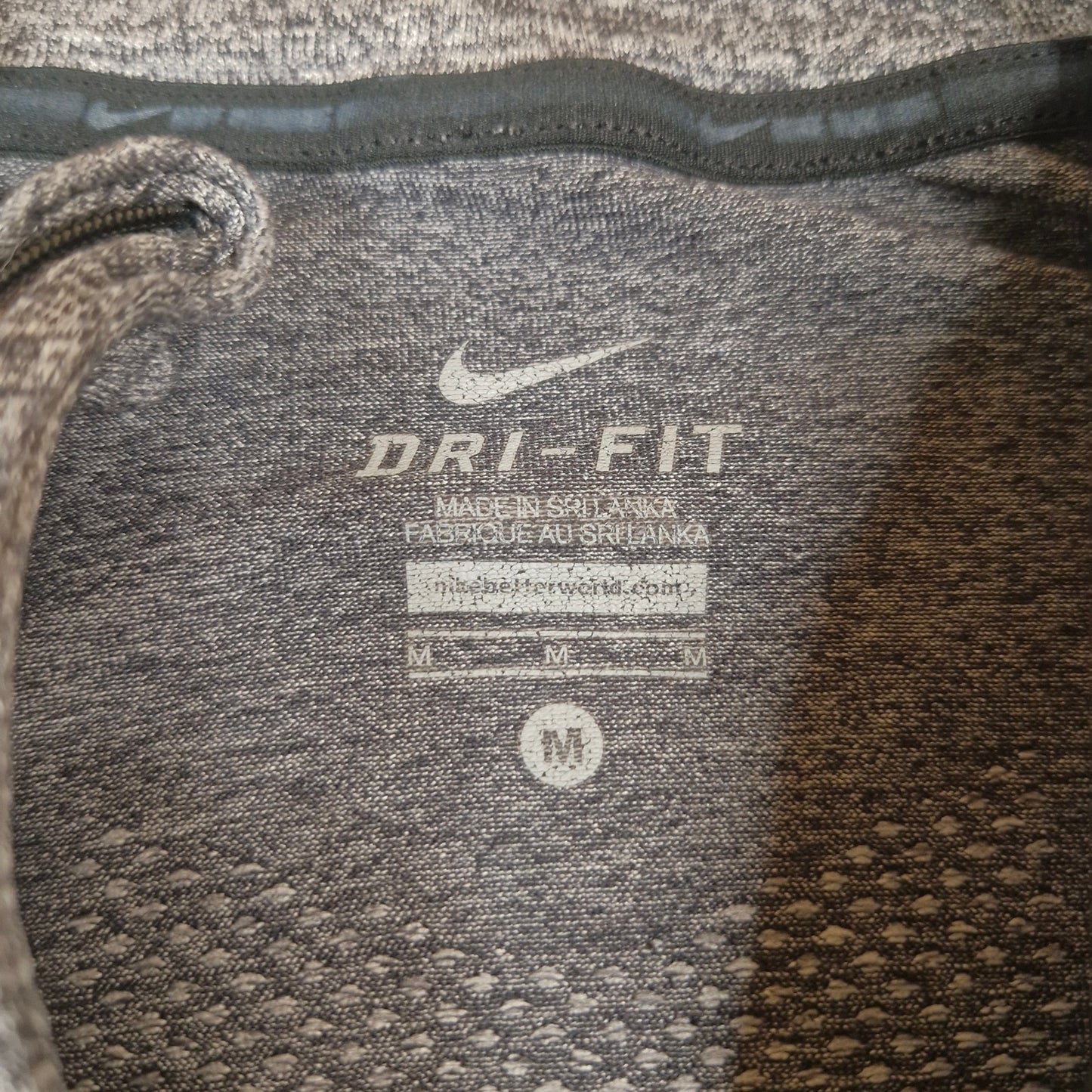 Nike Dri-FIT “Run Fast Live Fearless” 1/4 Zip Shirt Mens Medium