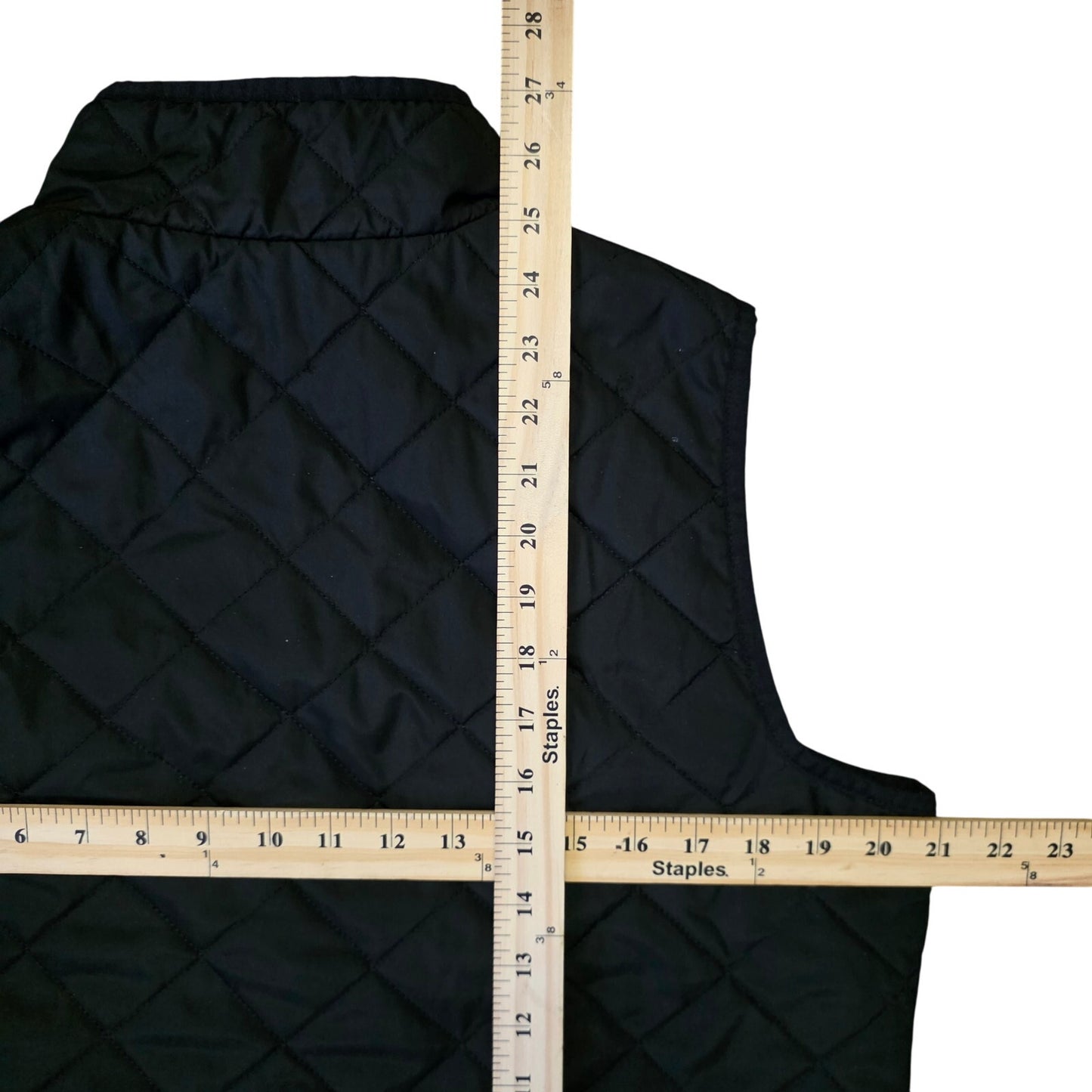 Old Navy Quilted Vest Women’s Large Black Lightweight Puffer Shell Casual Outerwear