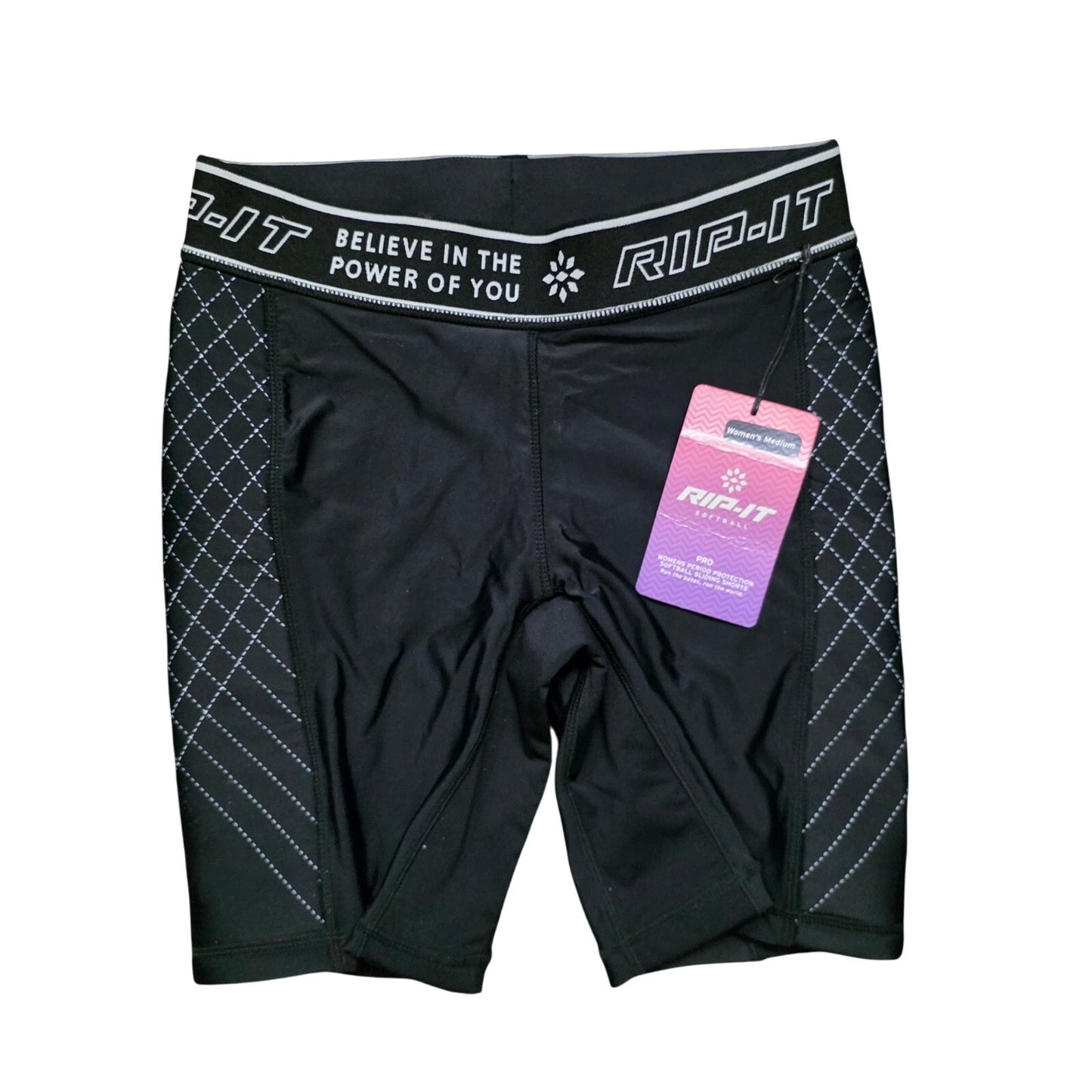 Women’s Period-Protection Pro Softball Sliding Shorts M Black Moisture-Wicking