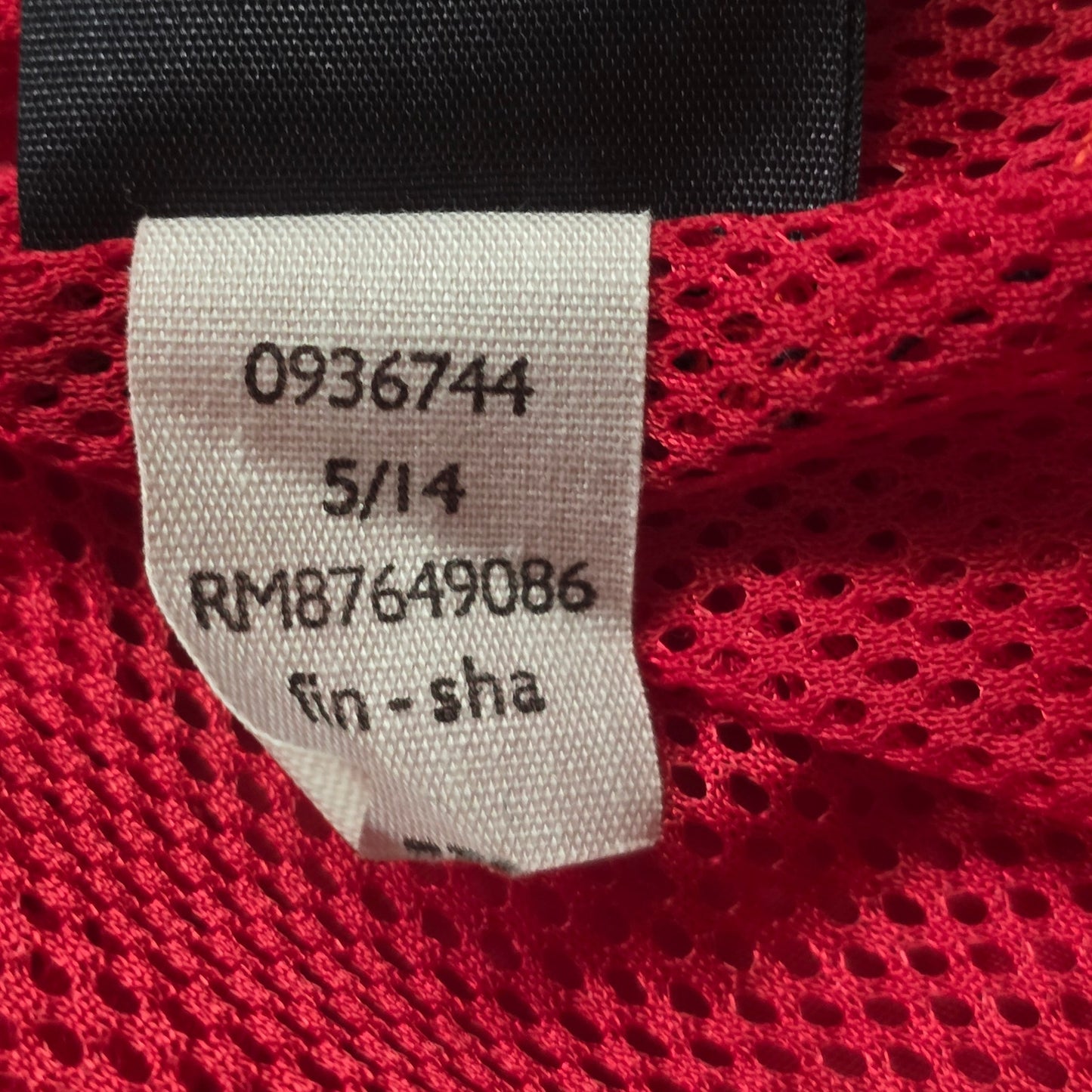 Tommy Hilfiger Women Rain Wind Gym Jacket Red Zip Pockets Hood XL