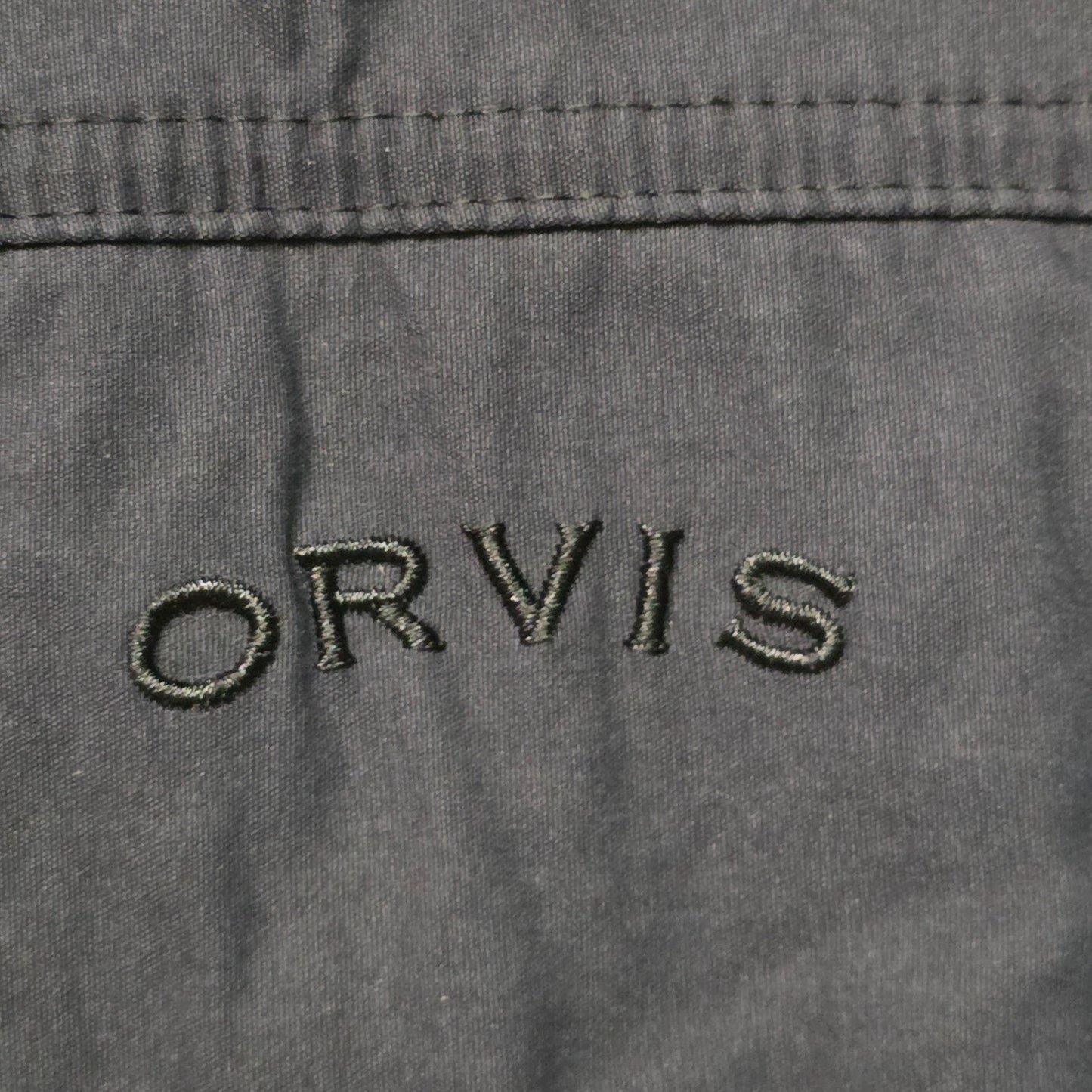 Orvis Bomber Jacket Men’s Medium Black Nylon Full Zip Water Resistant