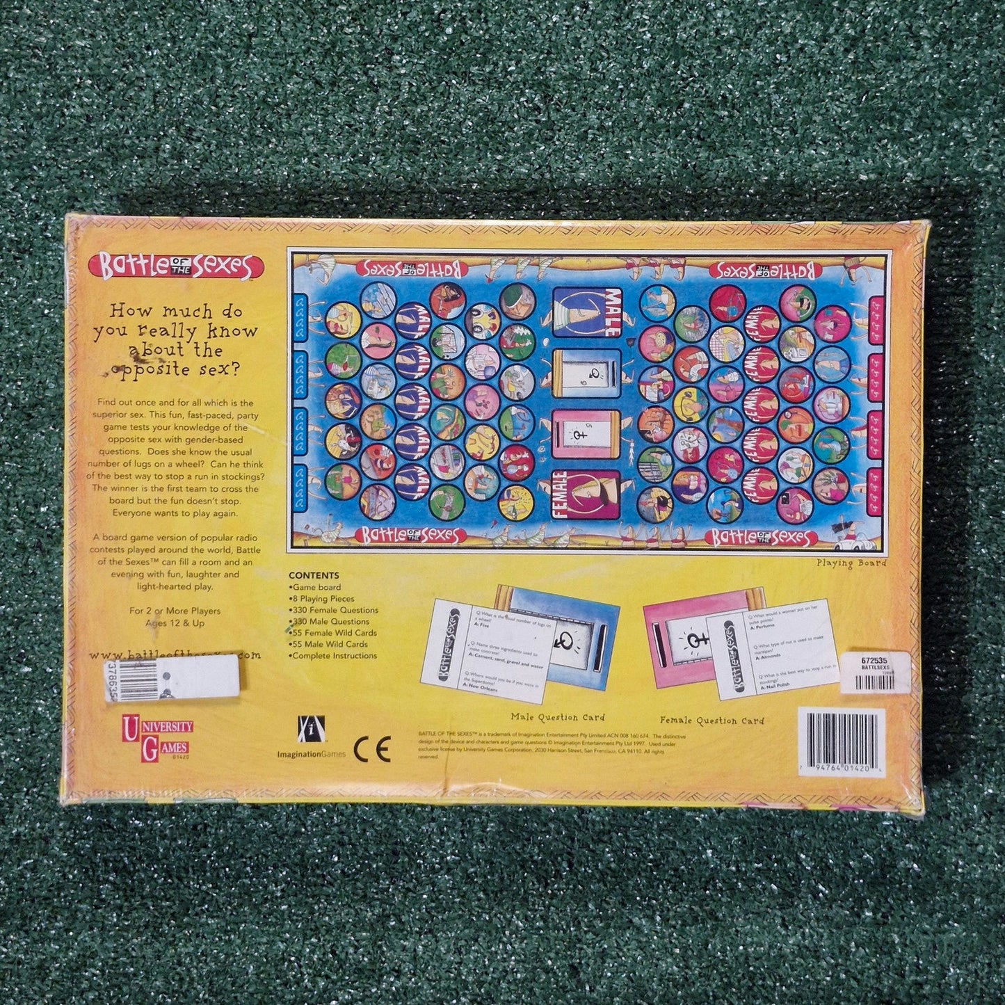 Battle of the Sexes Board Game 1997 University Games new sealed
