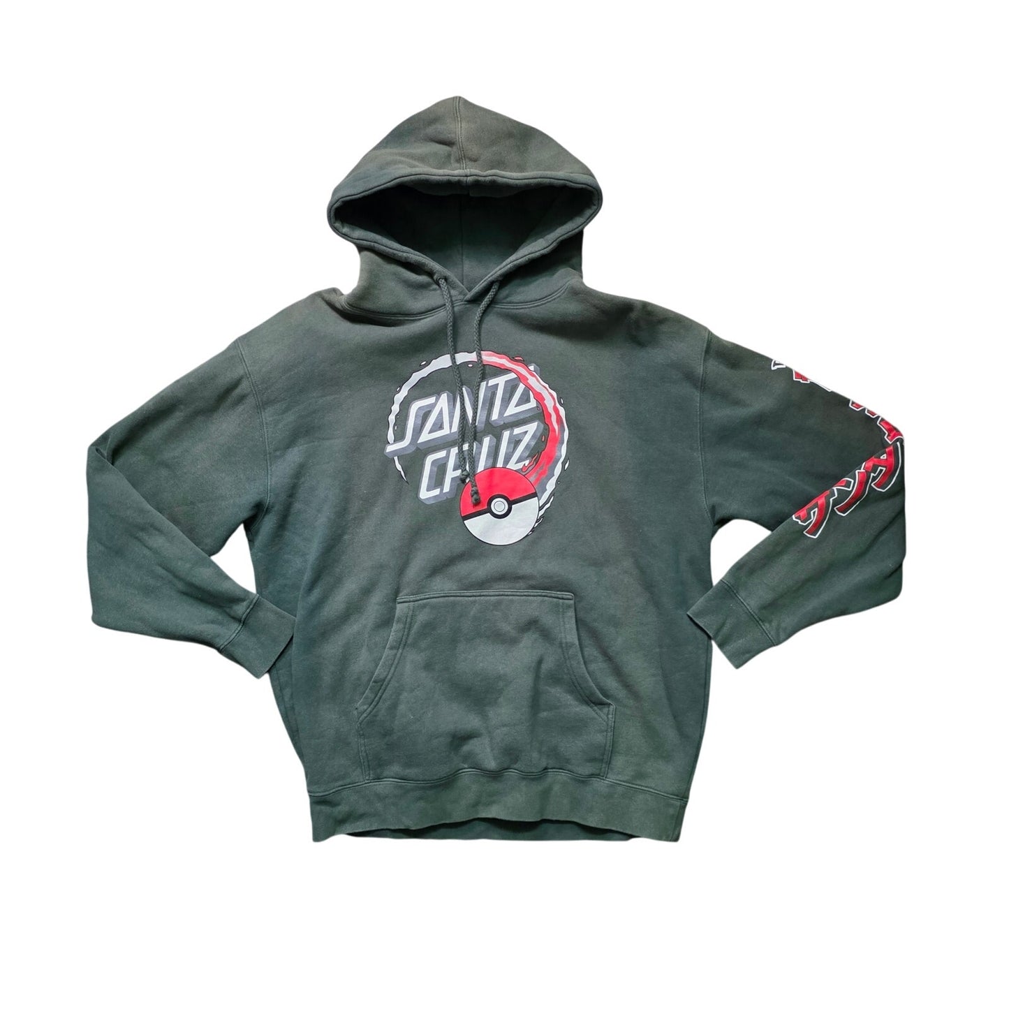 Santa Cruz x Pokémon Poké Ball Dot Hoodie Men’s Large Green