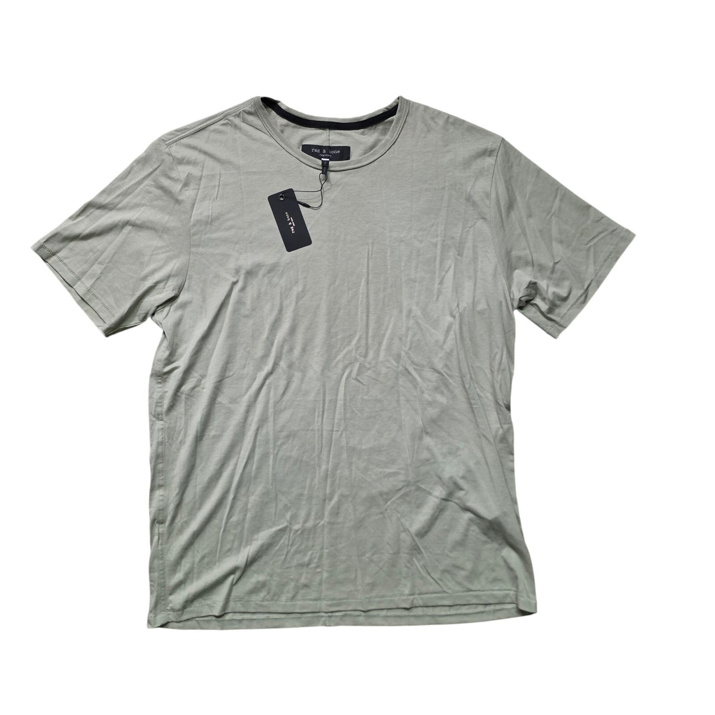 rag & bone Gravity Classic T-Shirt Men L Olive Vetiver Crew Neck