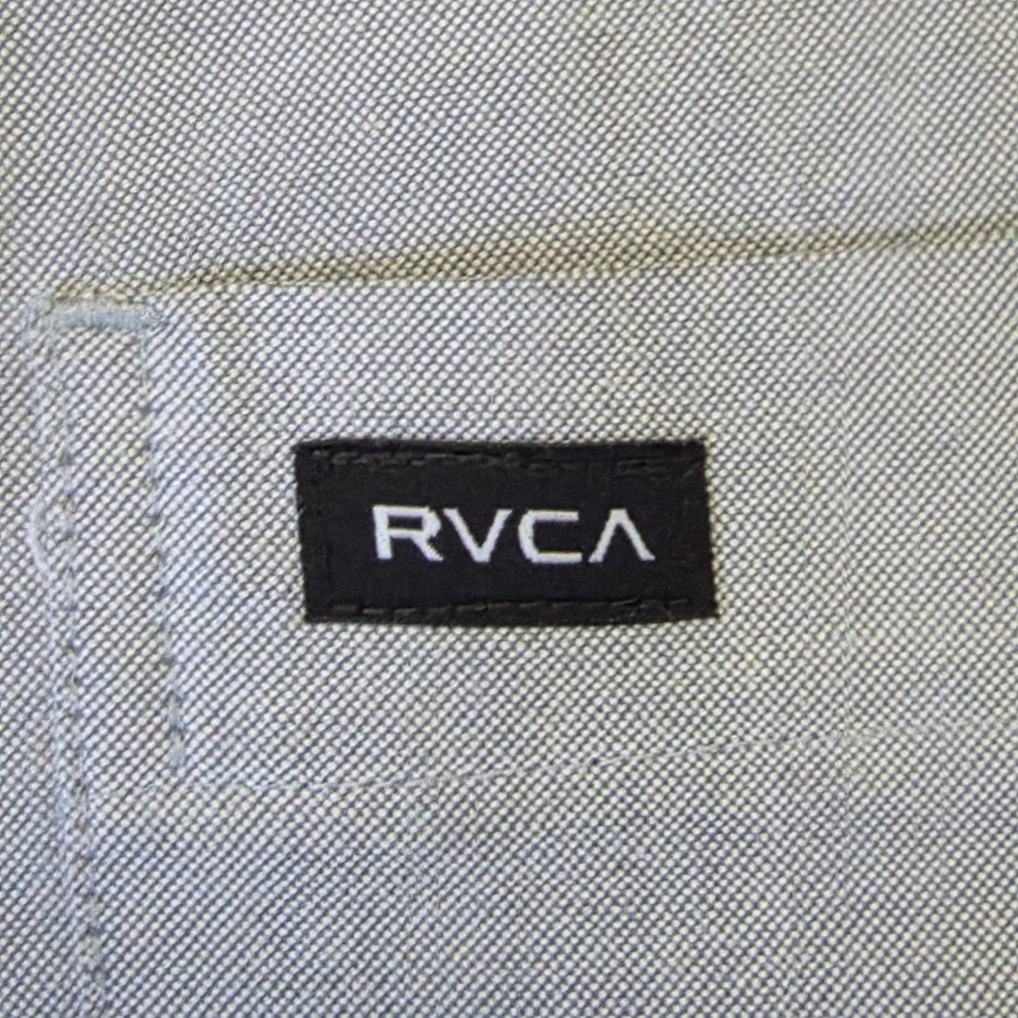 RVCA That’ll Do Stretch Short Sleeve Shirt Men’s Large Pavement Cotton‑Blend Casual Button‑Up