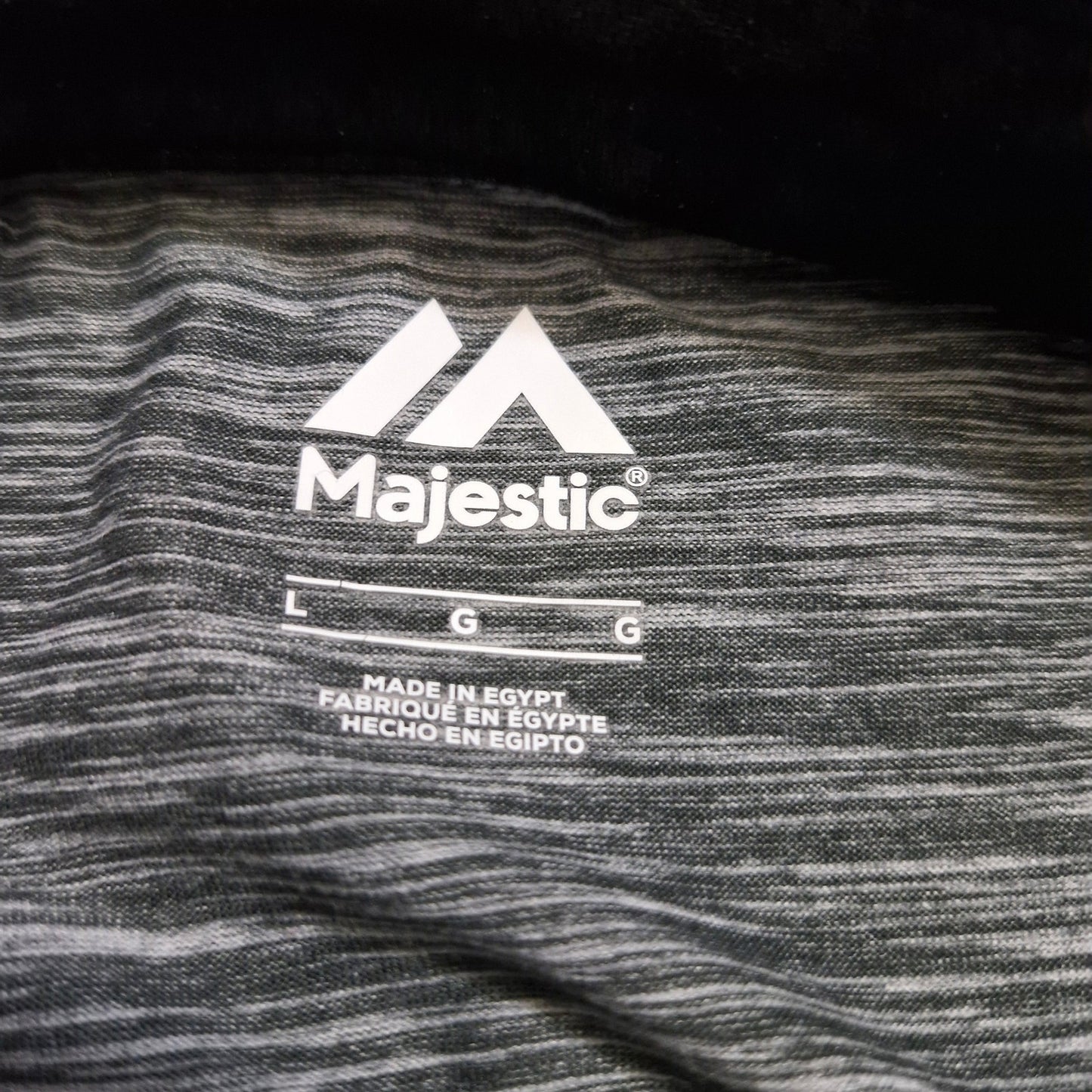 Majestic SF Giants Polo Shirt Men’s Large Gray Black Short Sleeve