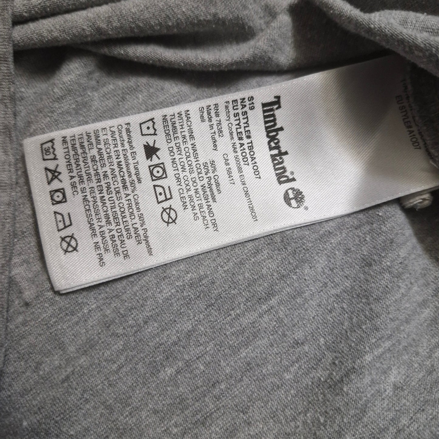 Timberland Puff 3D logo grey shirt medium