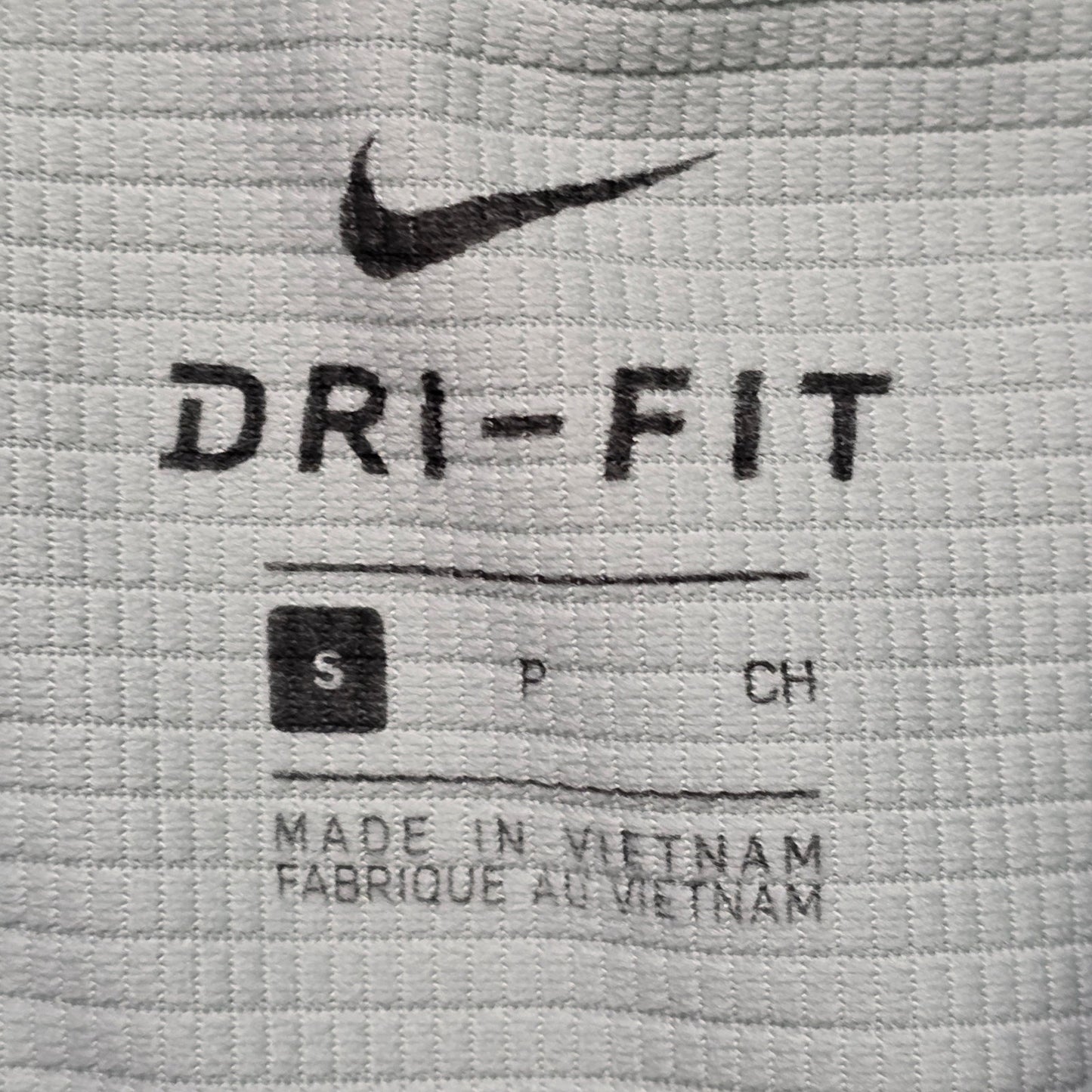 Nike Dri-FIT Golf Polo Men’s S Gray Collared Button Shirt