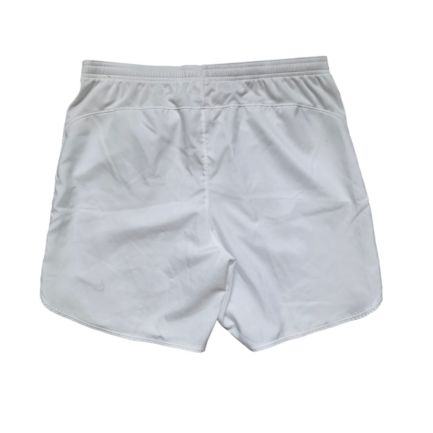 Nike Dri-Fit Shorts Women L White Elastic Waist Athletic