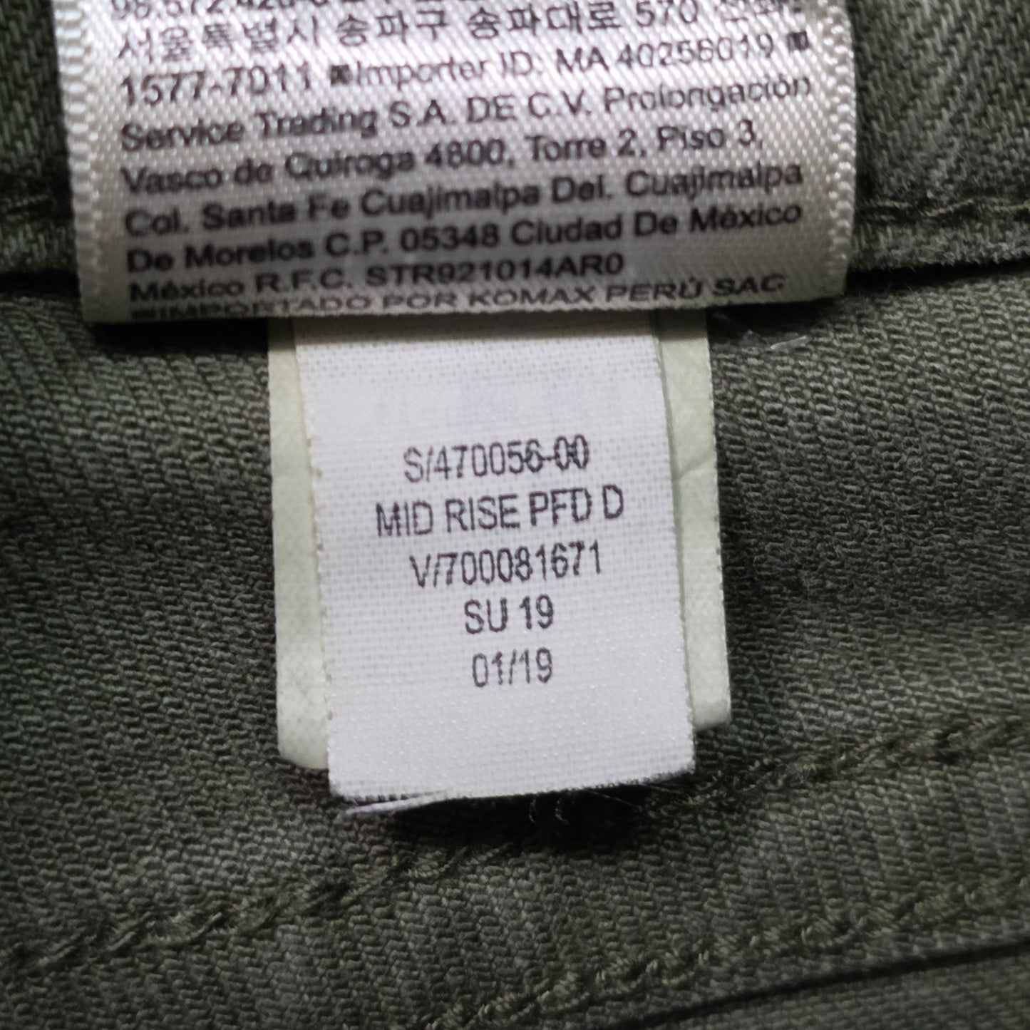 Banana Republic Mid Rise 3" Short Women XS Olive Green Denim