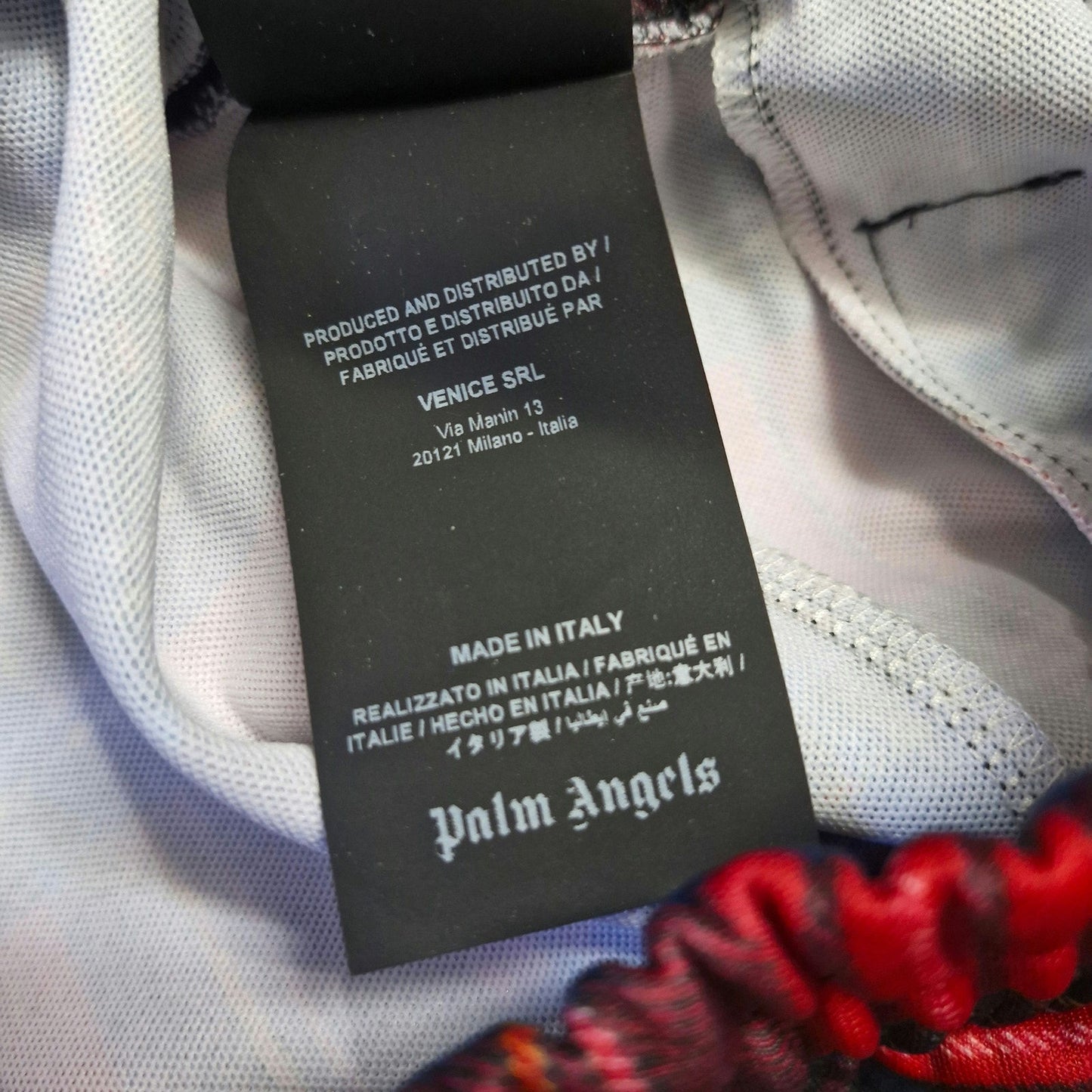 Palm Angels Red Plaid Track Pants Size M