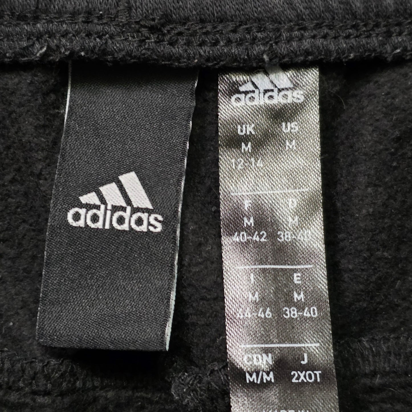 Adidas Essentials 3-Stripes Fleece Joggers Men’s M Black