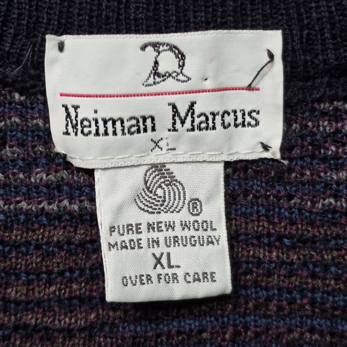 Neiman Marcus Sweater Vest Men’s XL Checkered Knit