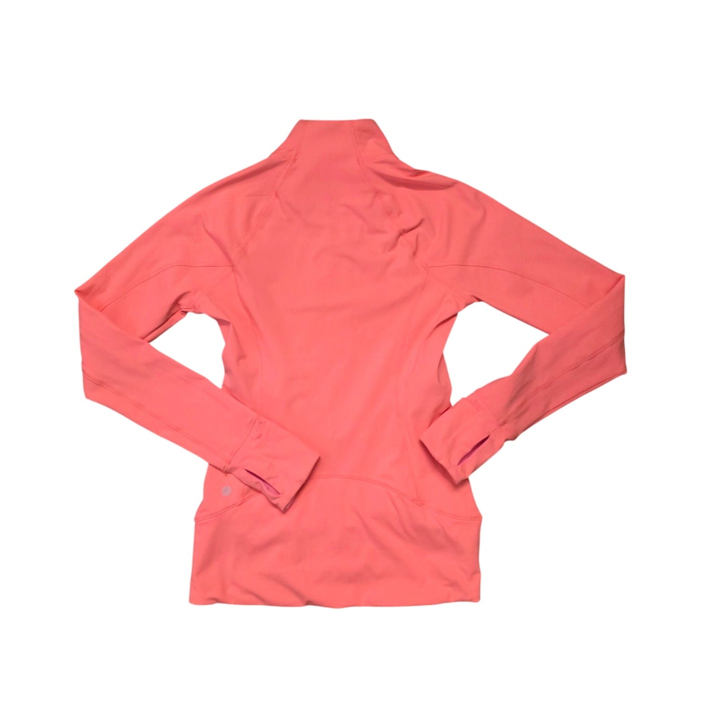 Athleta Half Zip Pullover Women XXS Pink Seamless Lightweight Jacket