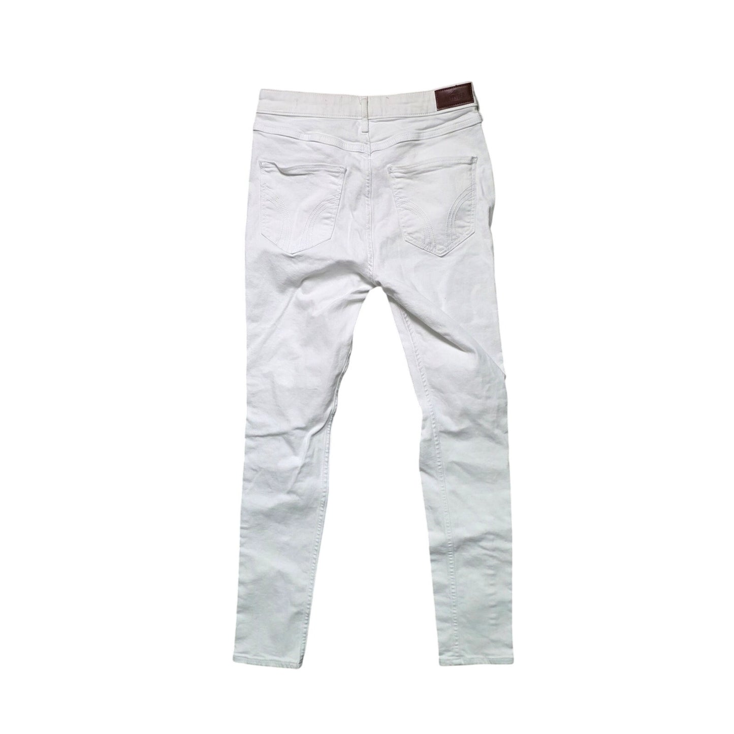 Hollister High Rise Super Skinny Jeans Women’s 28x28 White Distressed Stretch