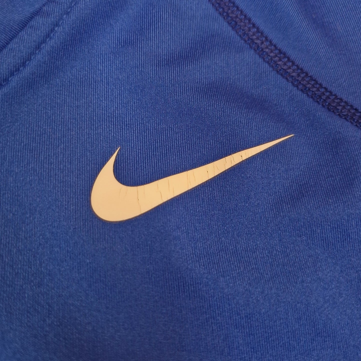 Nike Pro Combat Fitted Shirt Men’s Medium Navy Blue Dri-Fit Short Sleeve Tee