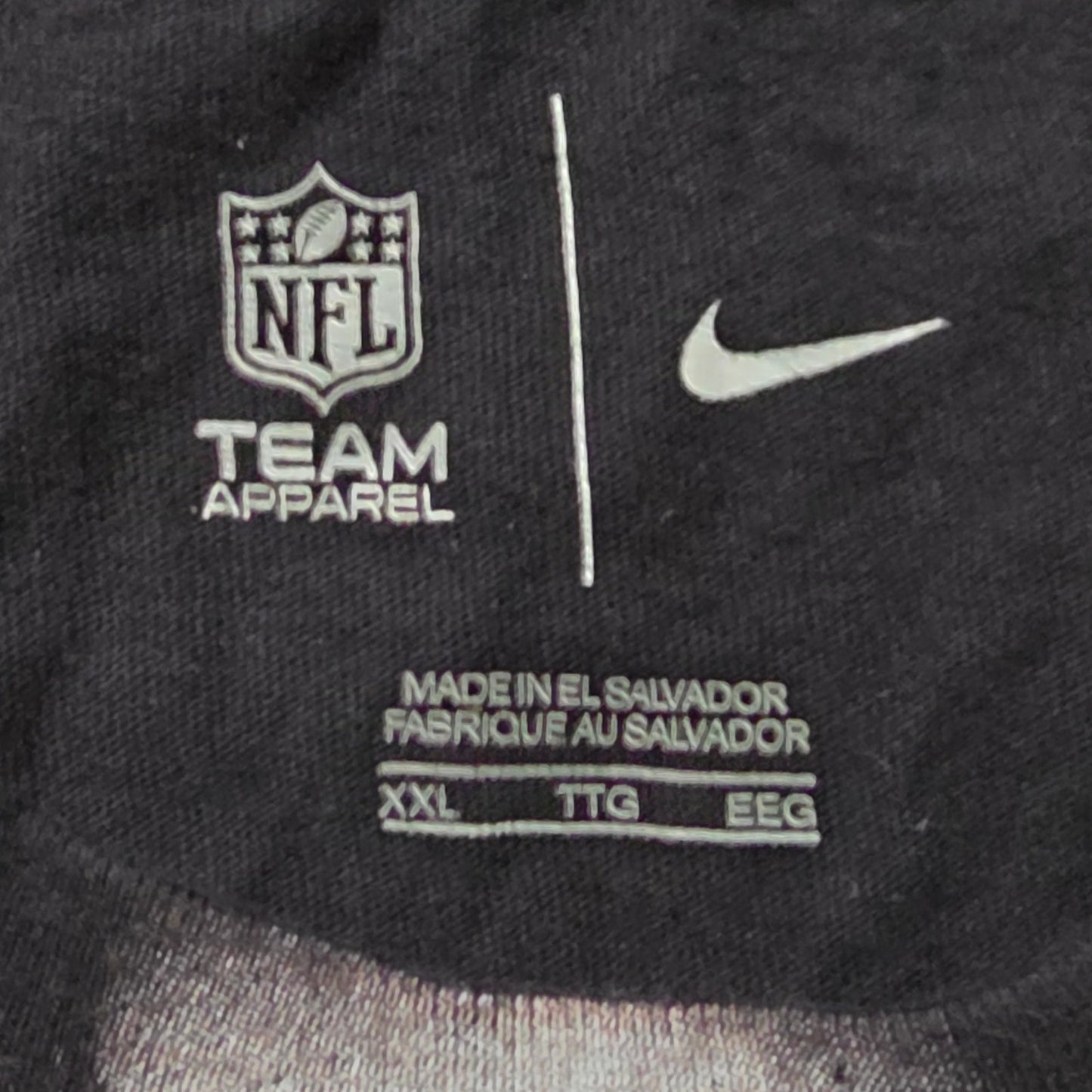 Nike NFL Las Vegas Raiders T-Shirt Men XXL Black Team Logo