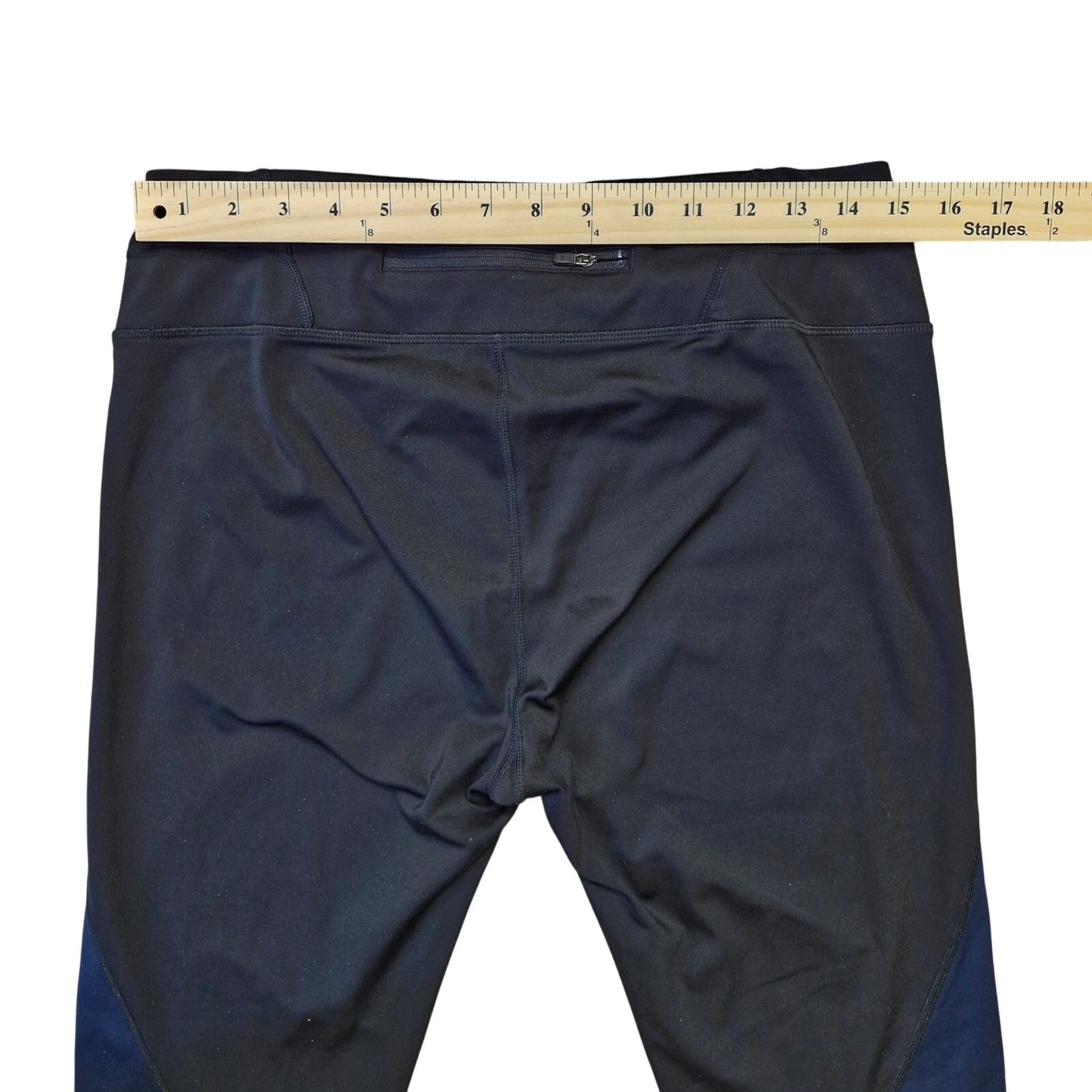 Athleta Sonar Spliced Leggings Women’s Large Tall Black Blue Yellow