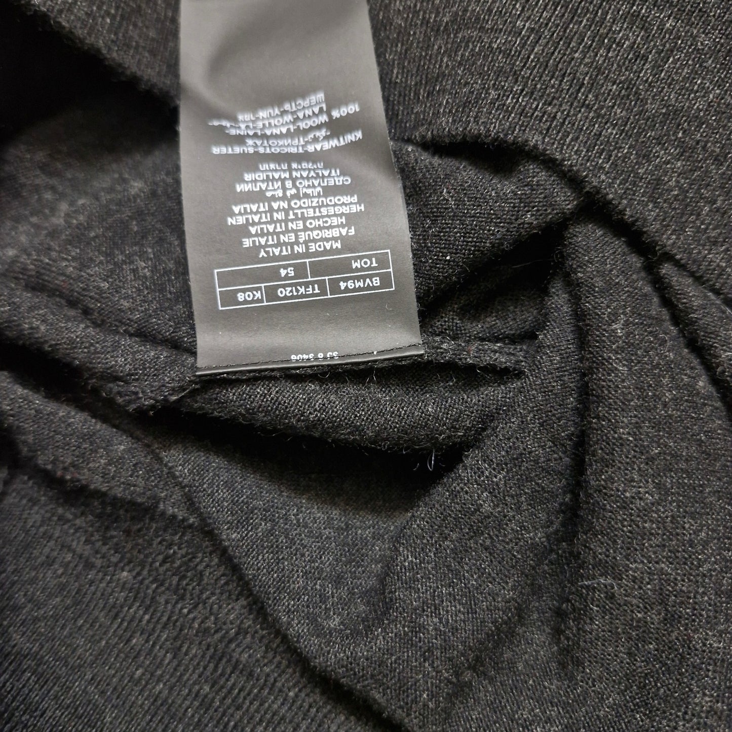 Tom Ford Black Turtleneck 100% Wool Men’s Size 54 EU (US 44 L/XL)