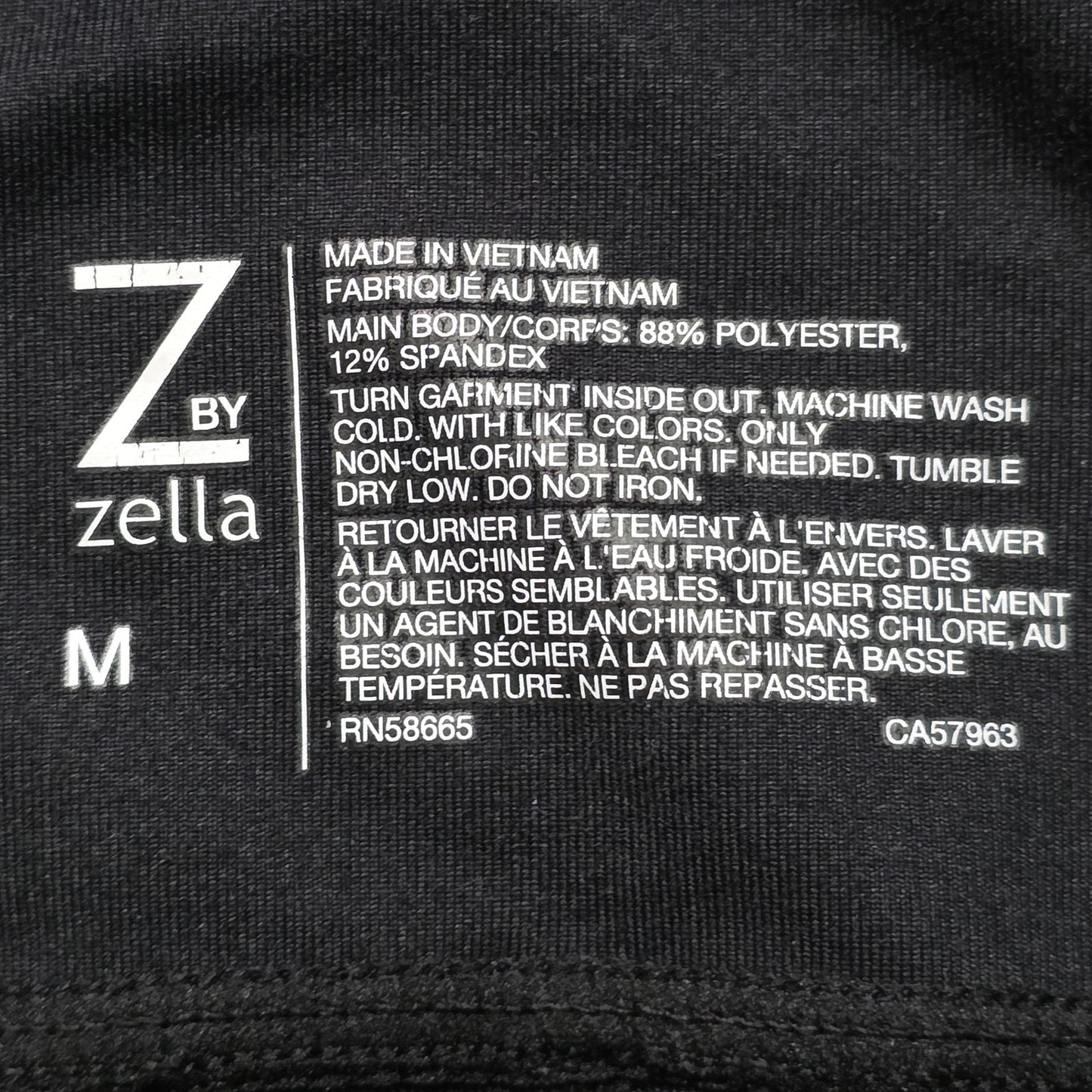 Z by Zella Pocket Bike Shorts Women’s M Black