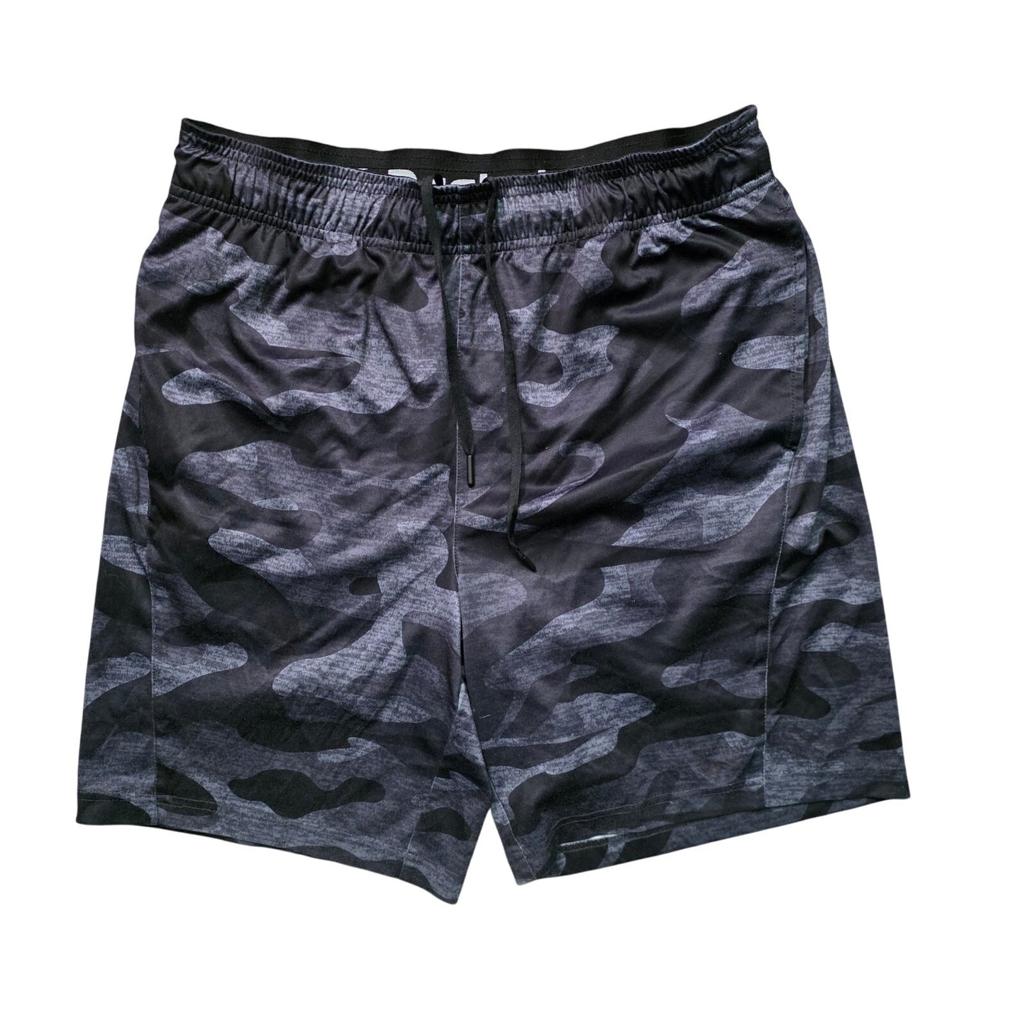 Reebok Camo Sport Shorts Men M Black Athletic Training
